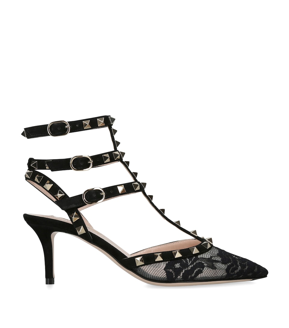 Lace Rockstud Pumps 65