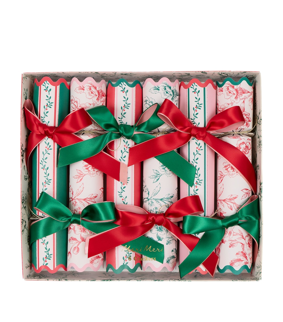 Meri Meri Toile de Jouy Christmas Crackers (Set of 6) Multicolored