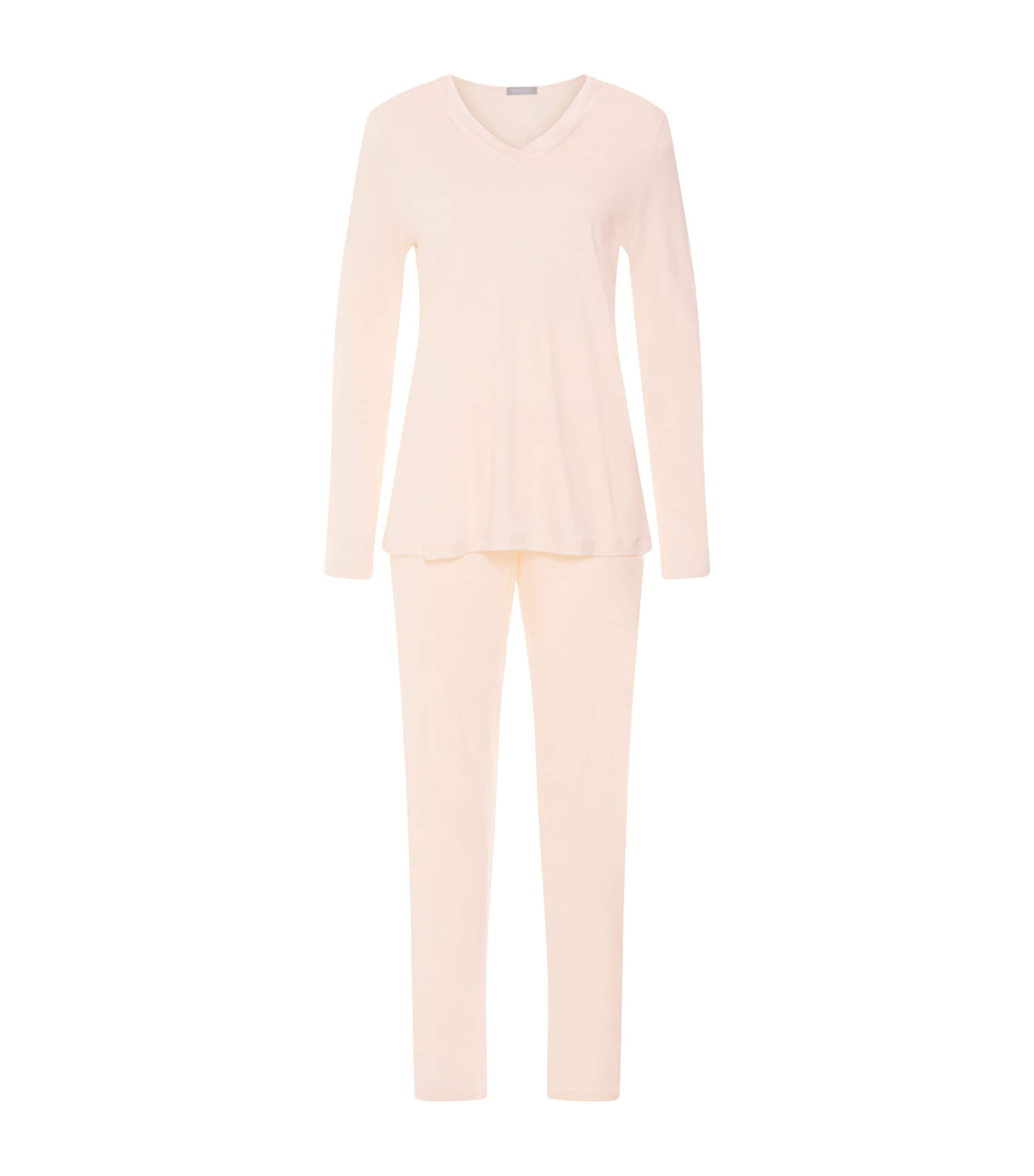 Hanro Womens Tyra Pyjama Set Creamy Glass