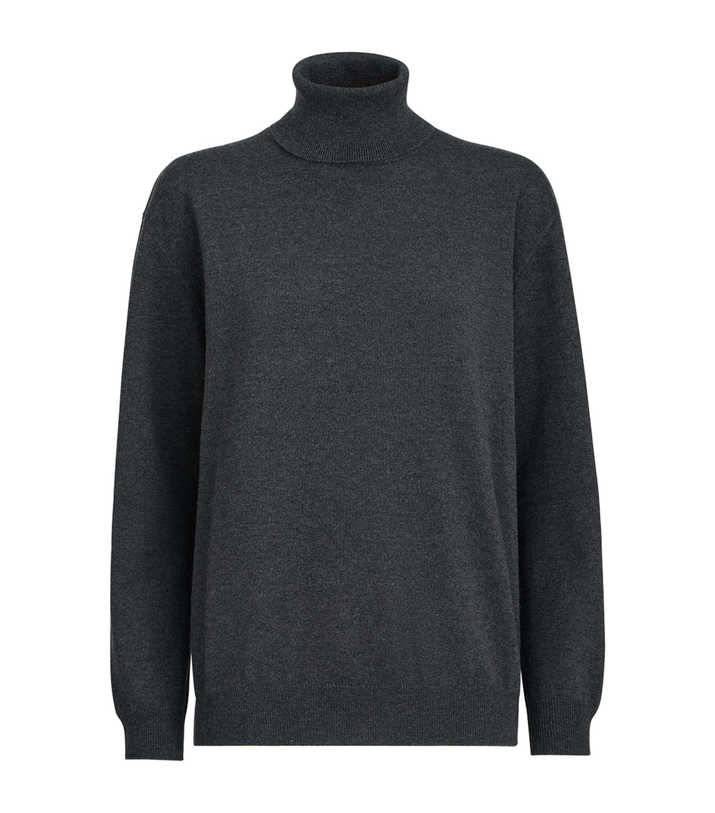 Brunello Cucinelli Womens Cashmere Monili-Trim Rollneck Sweater