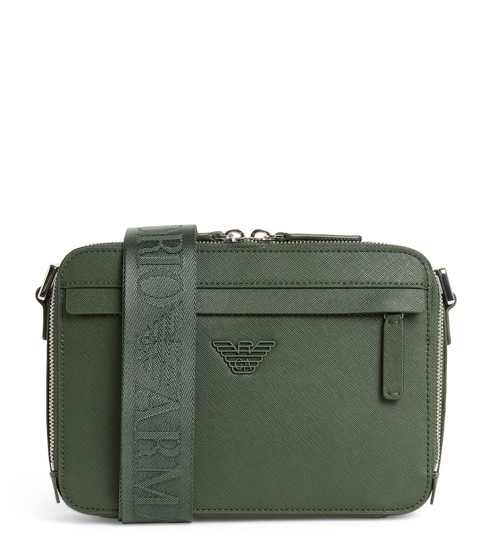 Mini Regenerated Saffiano Leather Camera Bag