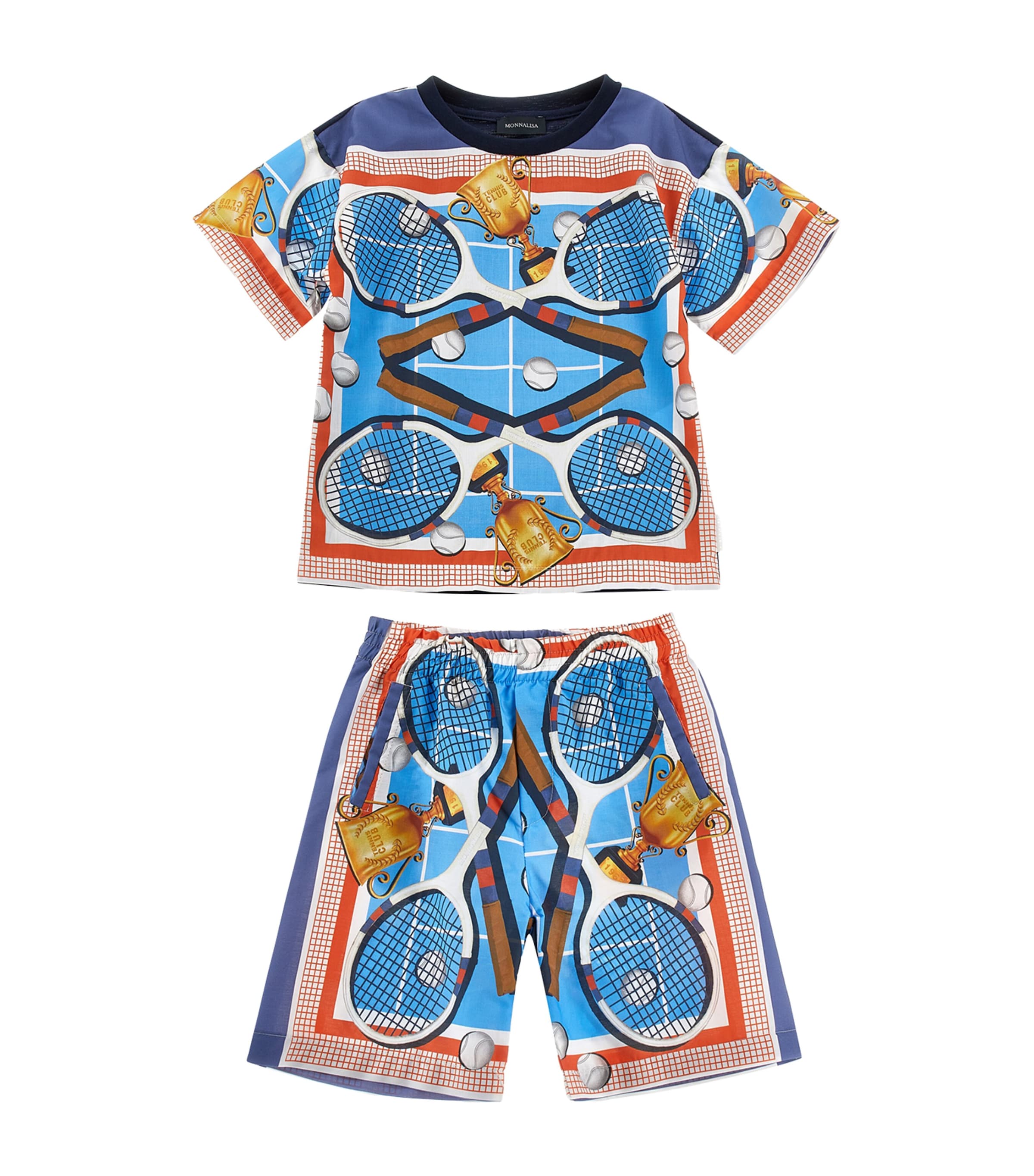 Tennis Print T-Shirt and Shorts Set (24 Months - 12 Years)