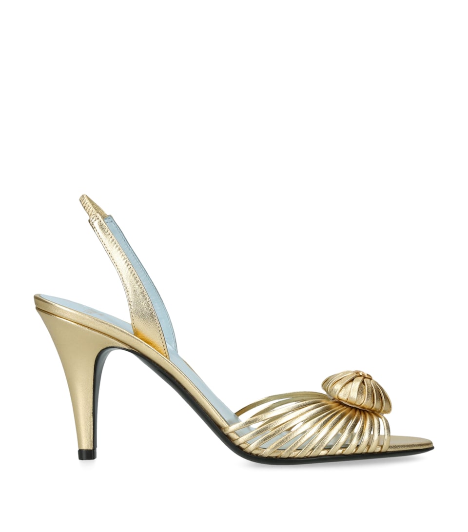 Leather Royal Slingback Heels 85