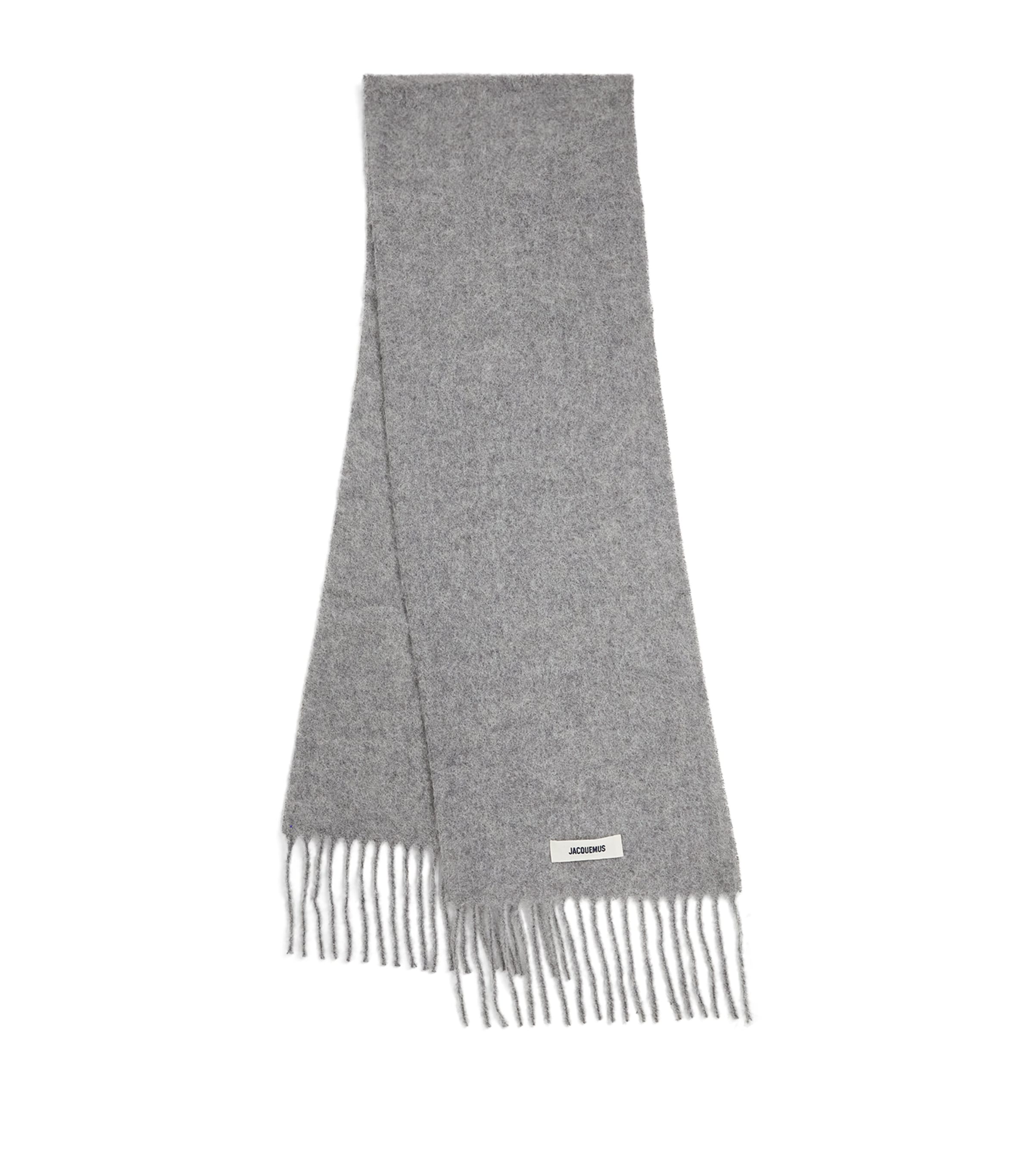 Mohair-Alpaca-Wool Logo Scarf