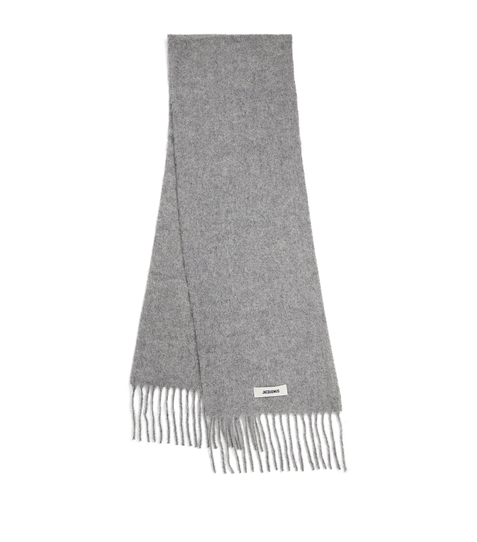 Mohair-Alpaca-Wool Logo Scarf