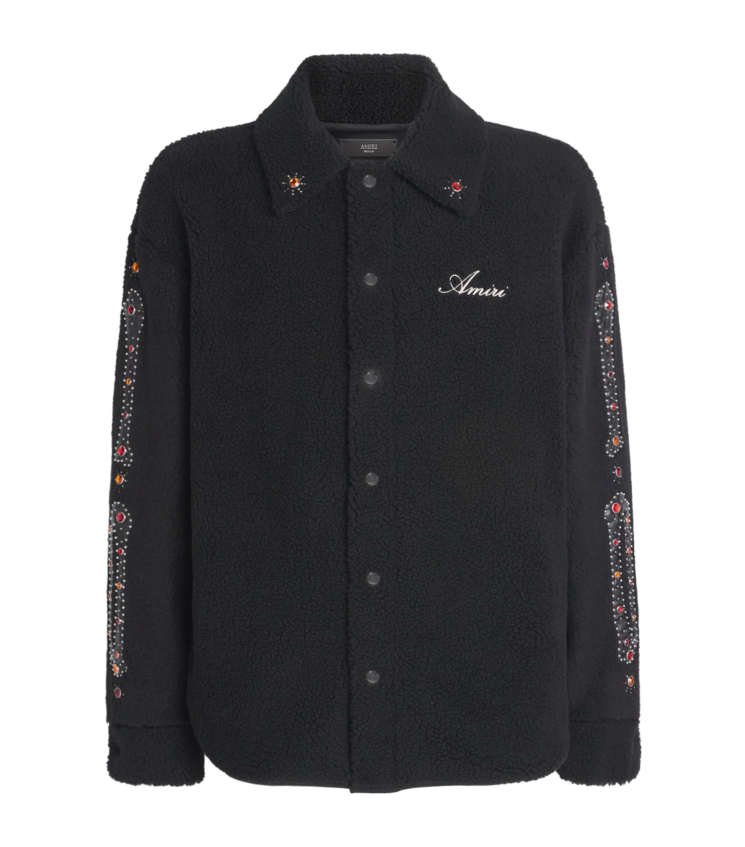 Fleece Studded Bones Overshirt