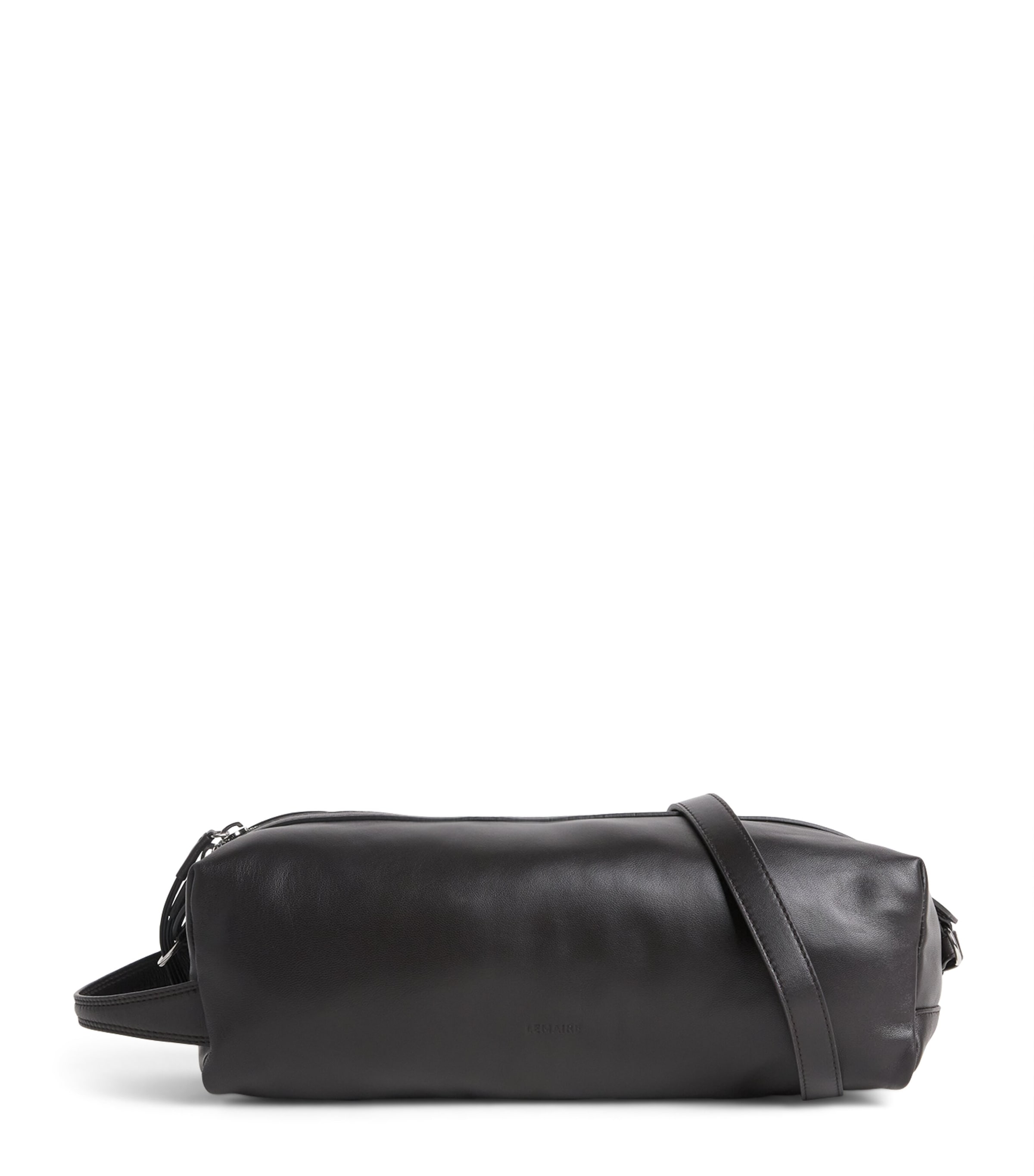 Lemaire Leather The Care Cross-Body Bag Dark Chocolate