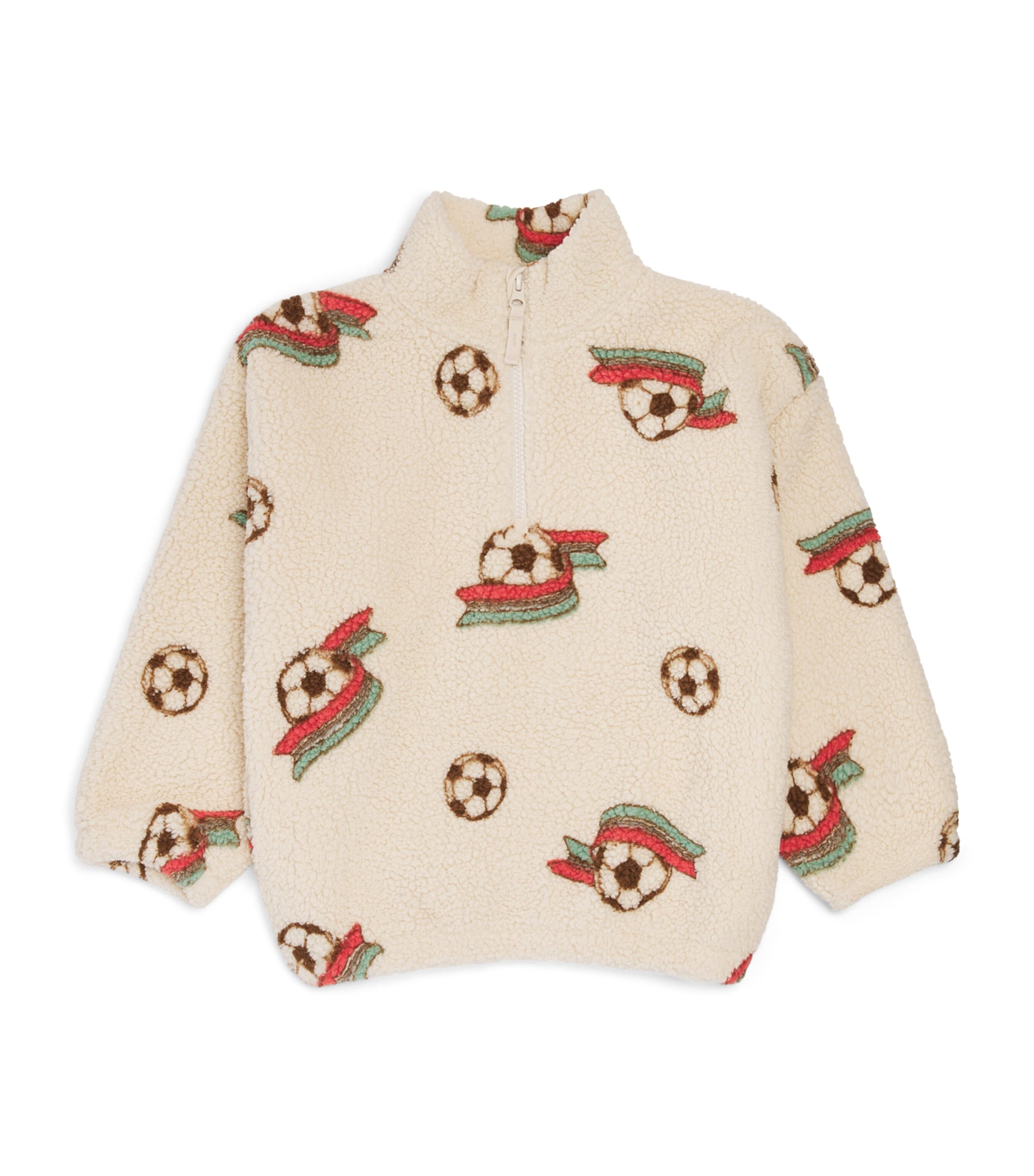 KONGES SLOJD Fleece Jody Teddy Half-Zip Jacket (9 Months-10 Years) It