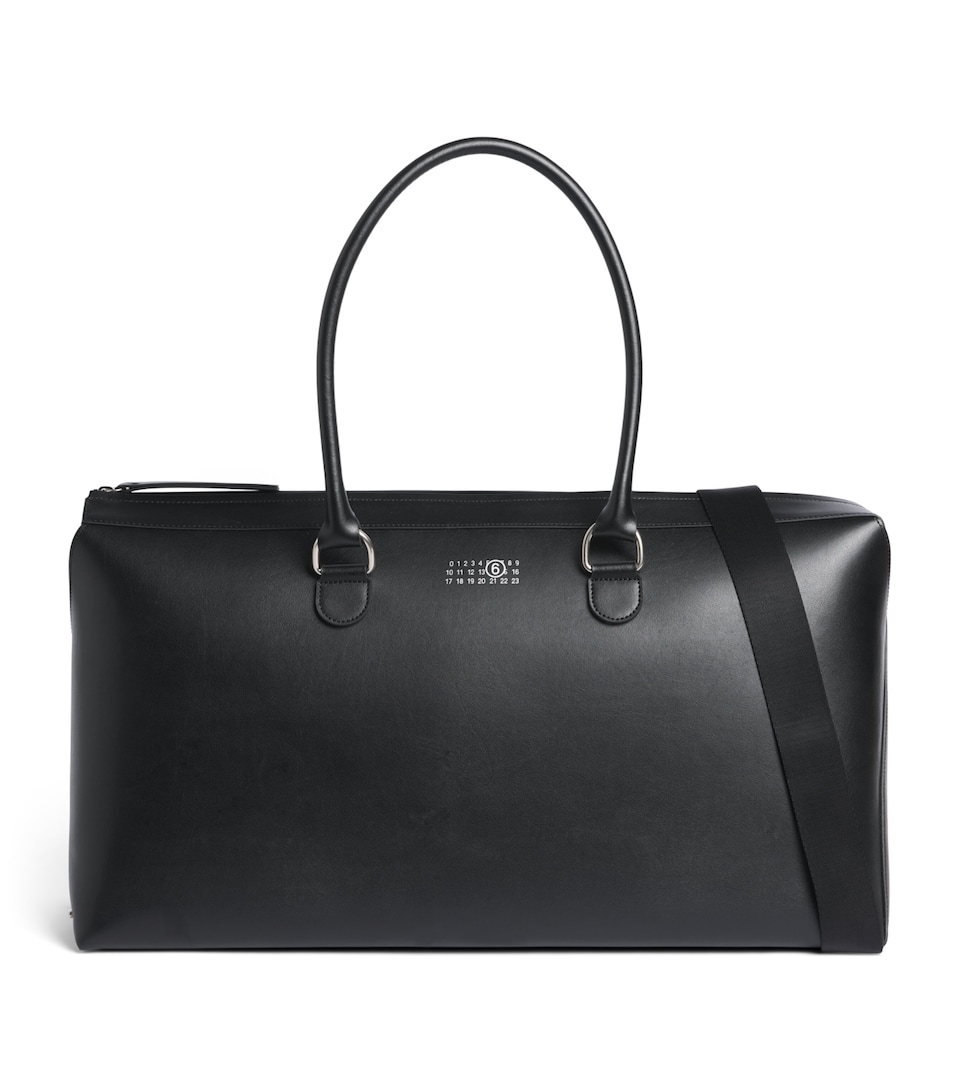 MM6 Maison Margiela Leather Bauletto Holdall Black