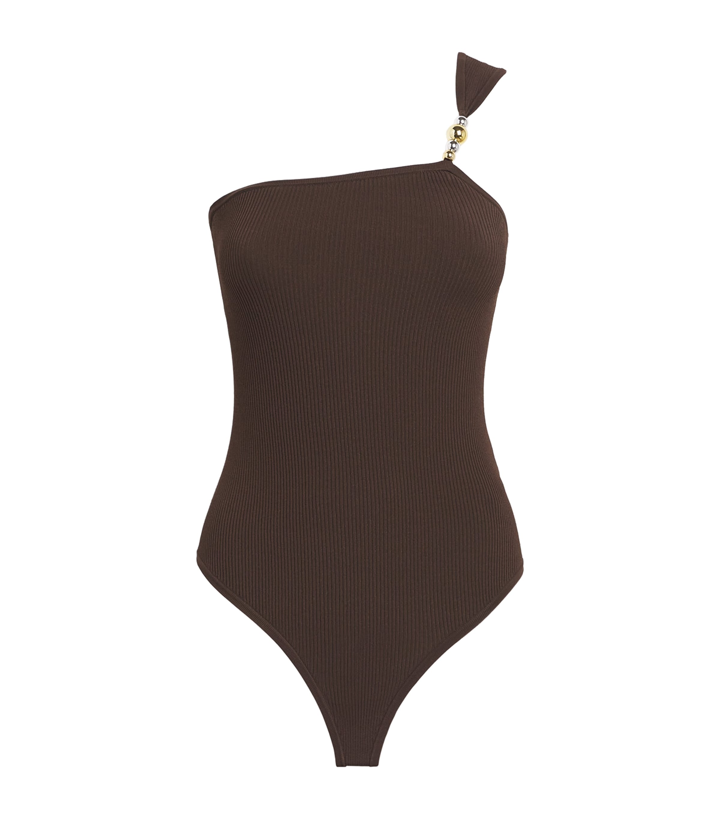 【MATTEAU】one-shoulder stretch-repreve swimsuit MATTEAU One-Shoulder Stretch-REPREVE Swimsuit in Black