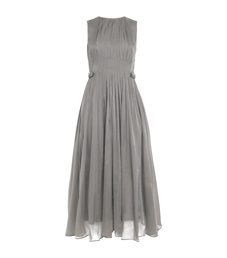 Silk-Blend Organza Midi Dress