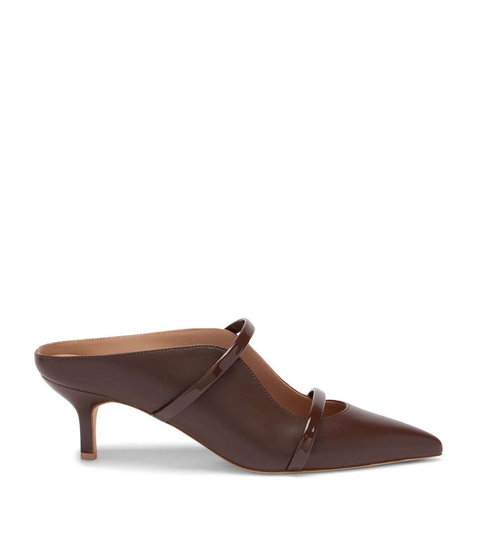 Malone Souliers Leather Maureen Heeled Mules 45 Tobacco