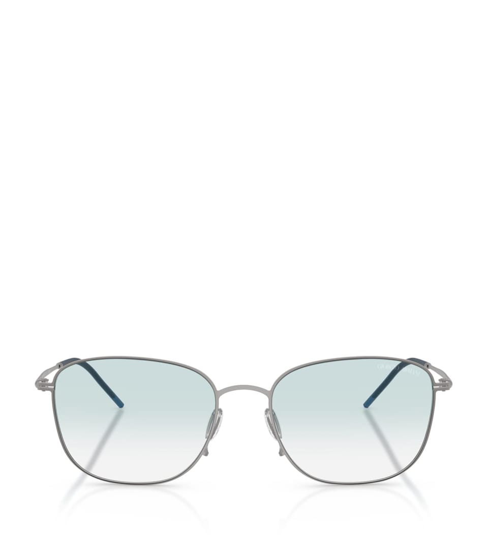 Giorgio Armani Metal Pillow Sunglasses Grey