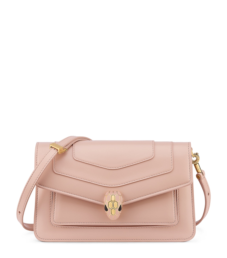 Small Calf Leather Serpenti Forever East-West Shoulder Bag