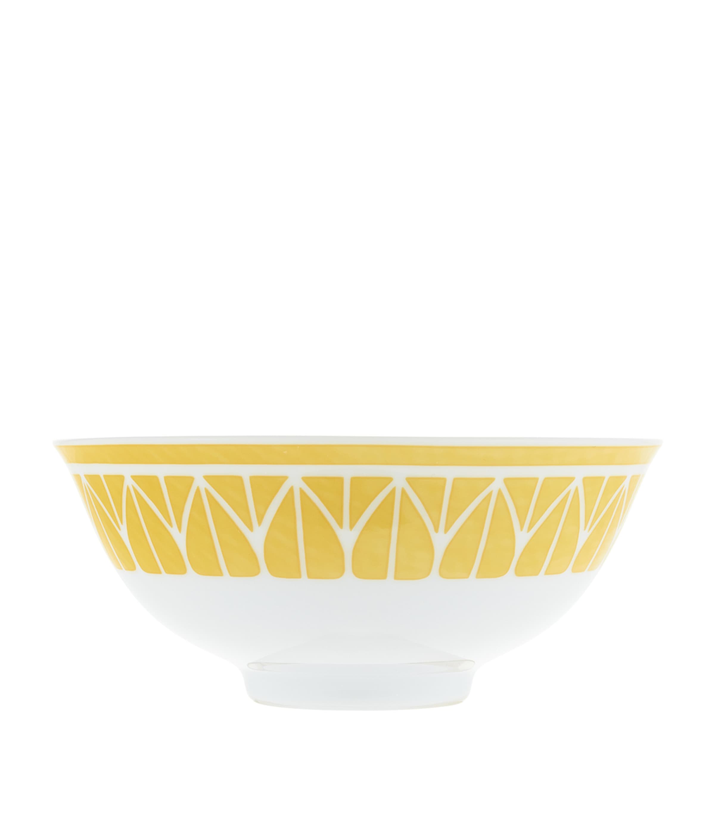 Christofle Porcelain Malmaison Riviera Rice Bowl (12cm) White/yellow