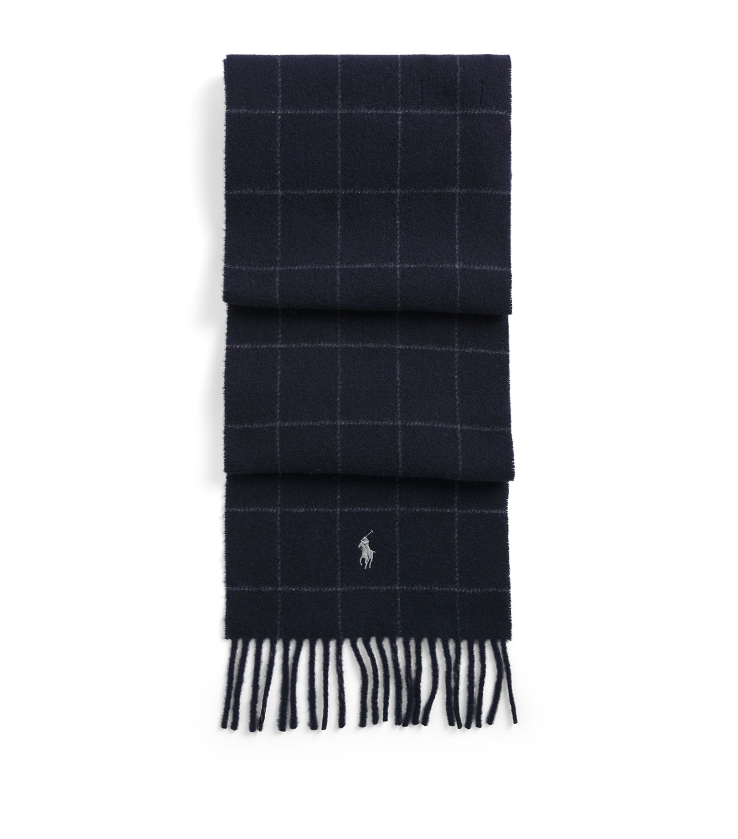 Cashmere Polo Pony Fringe Scarf