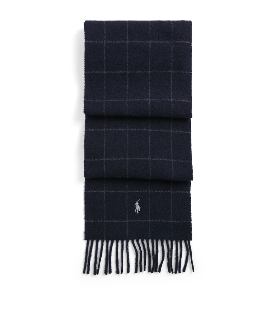 Cashmere Polo Pony Fringe Scarf