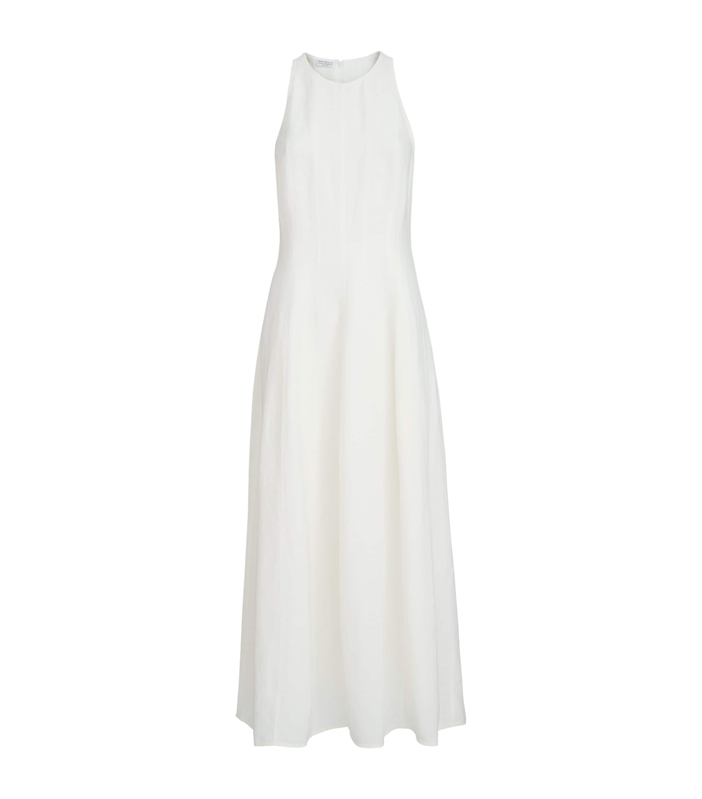 Brunello Cucinelli Womens Twill Maxi Dress
