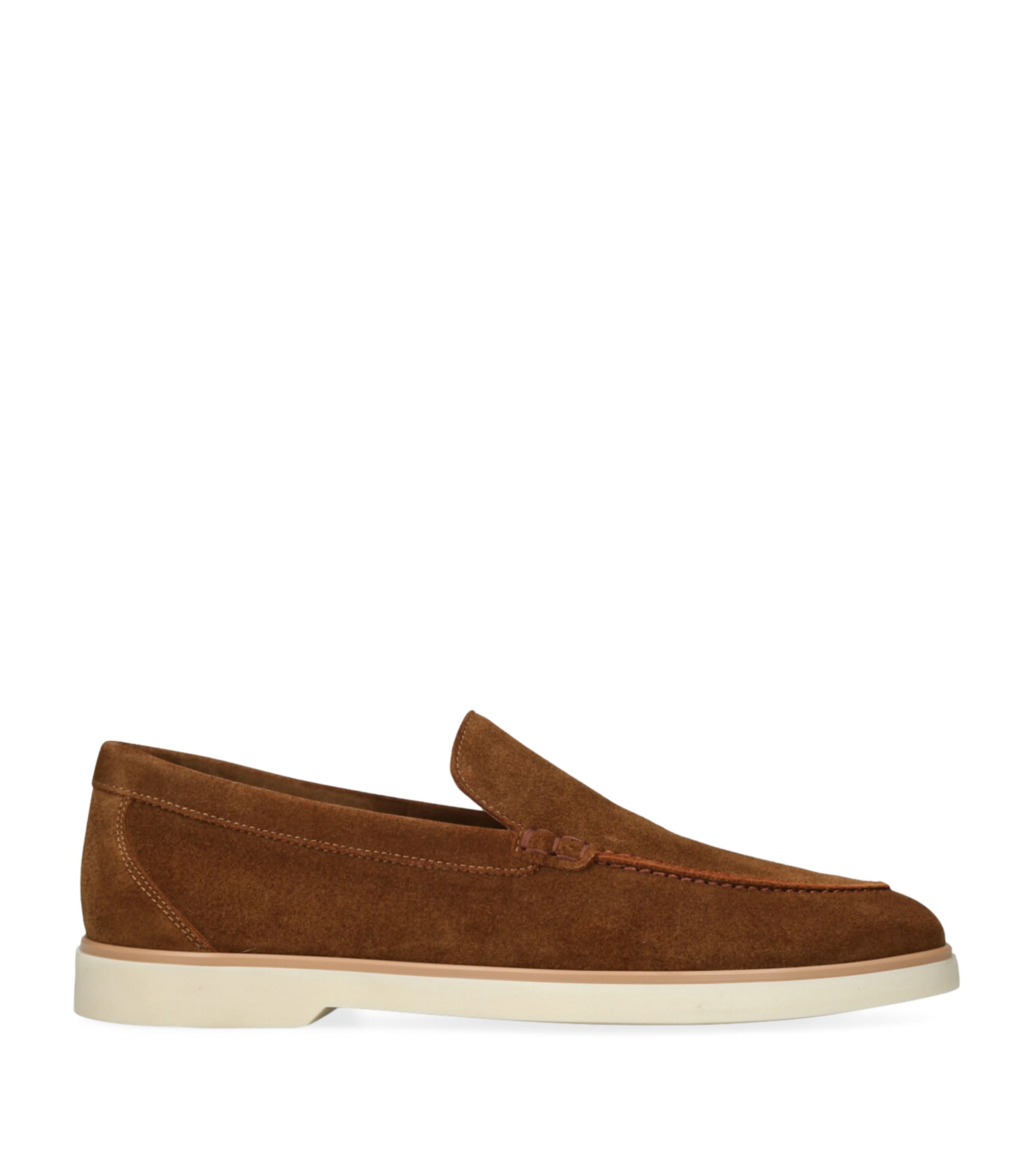 Saint Laurent Suede Laurent Loafers | Harrods US