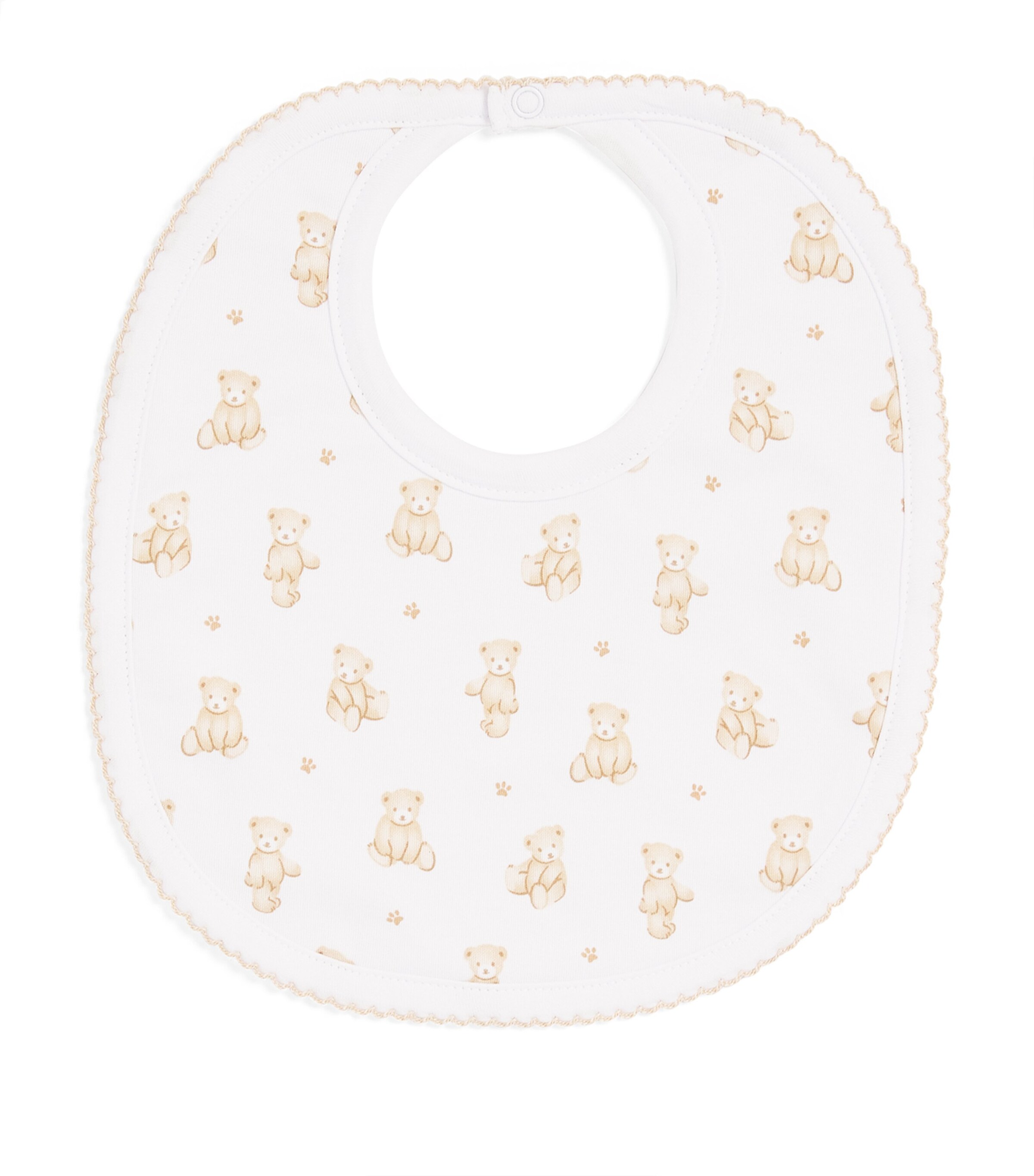 Pima Cotton Teddy Bear Time Bib