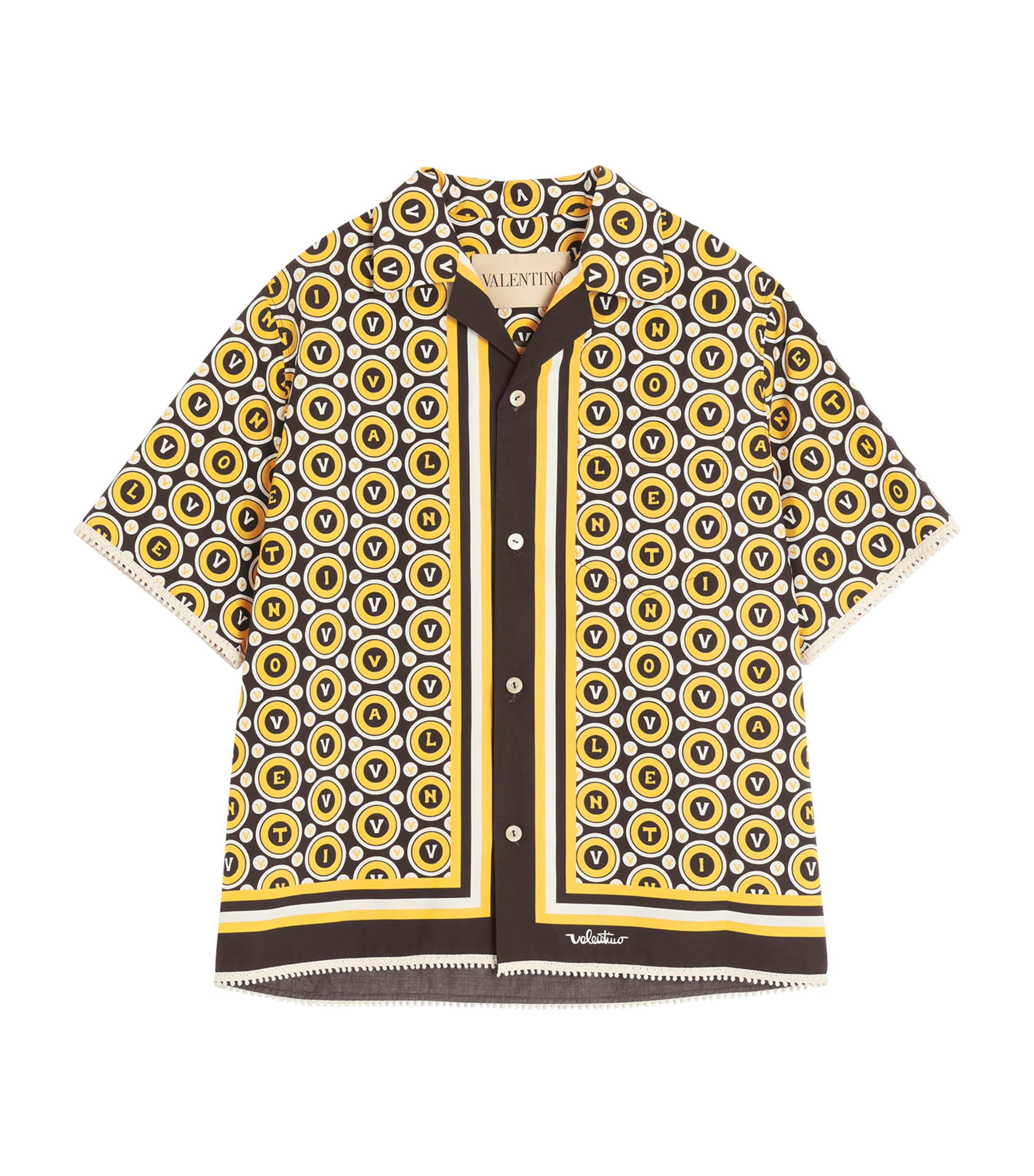 Tシャツ・カットソー VALENTINO PAJAMA SHIRT WITH \"VOYAGE IMAGINAIRE\" PRINT Valentino Pajama Shirt with Voyage Imaginaire Print – LOZURI®