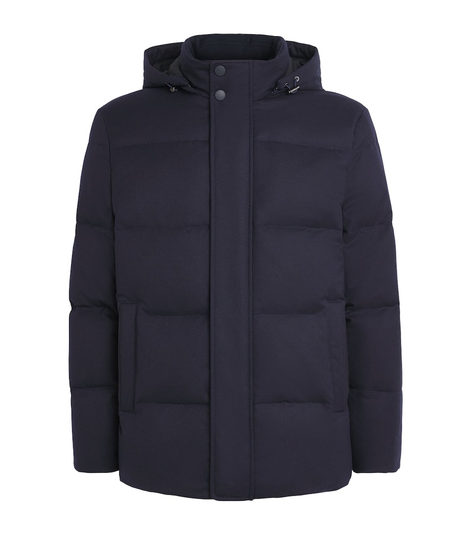 Canali Mens Wool Puffer Jacket