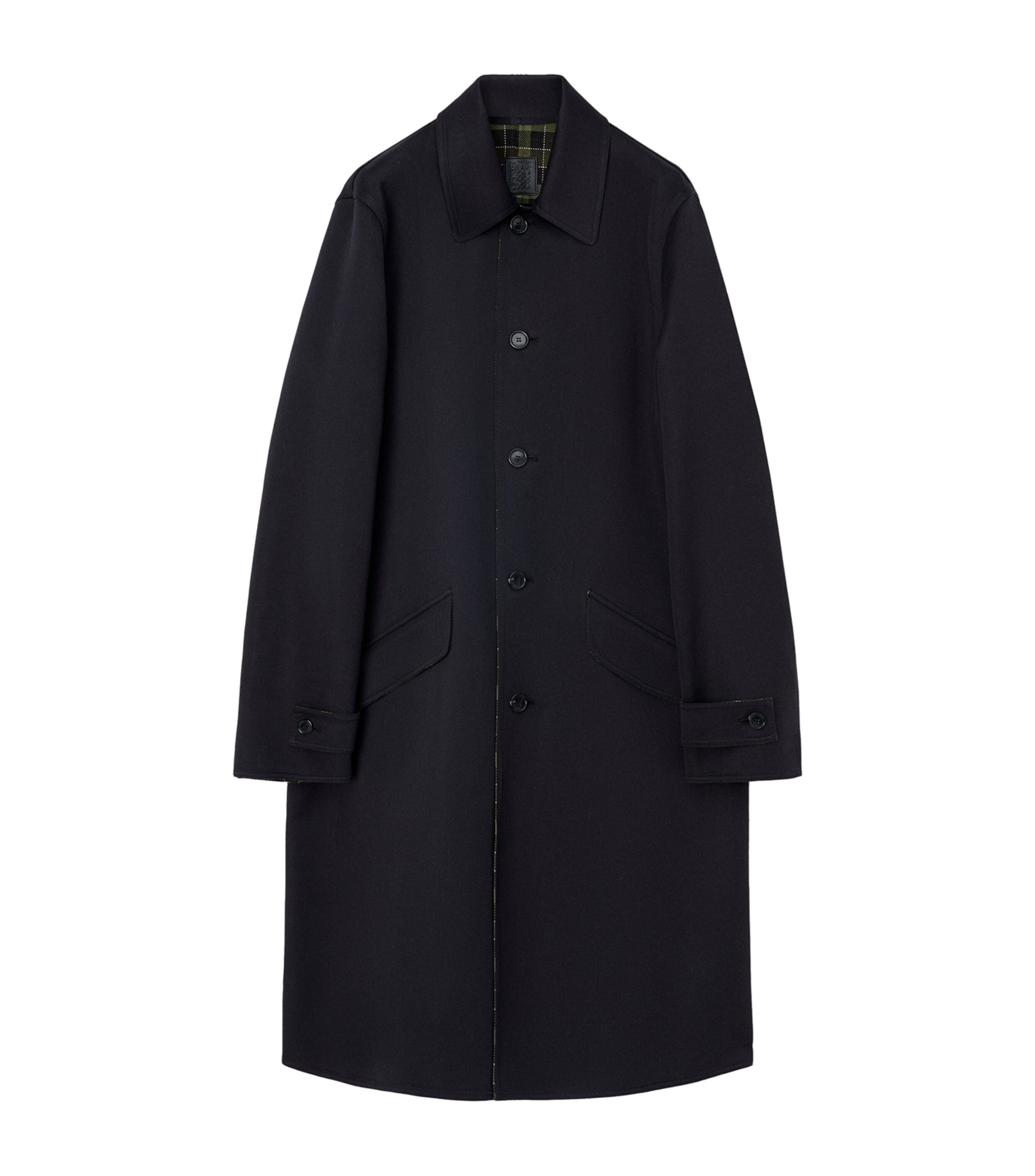 Wool-Blend Reversible Overcoat