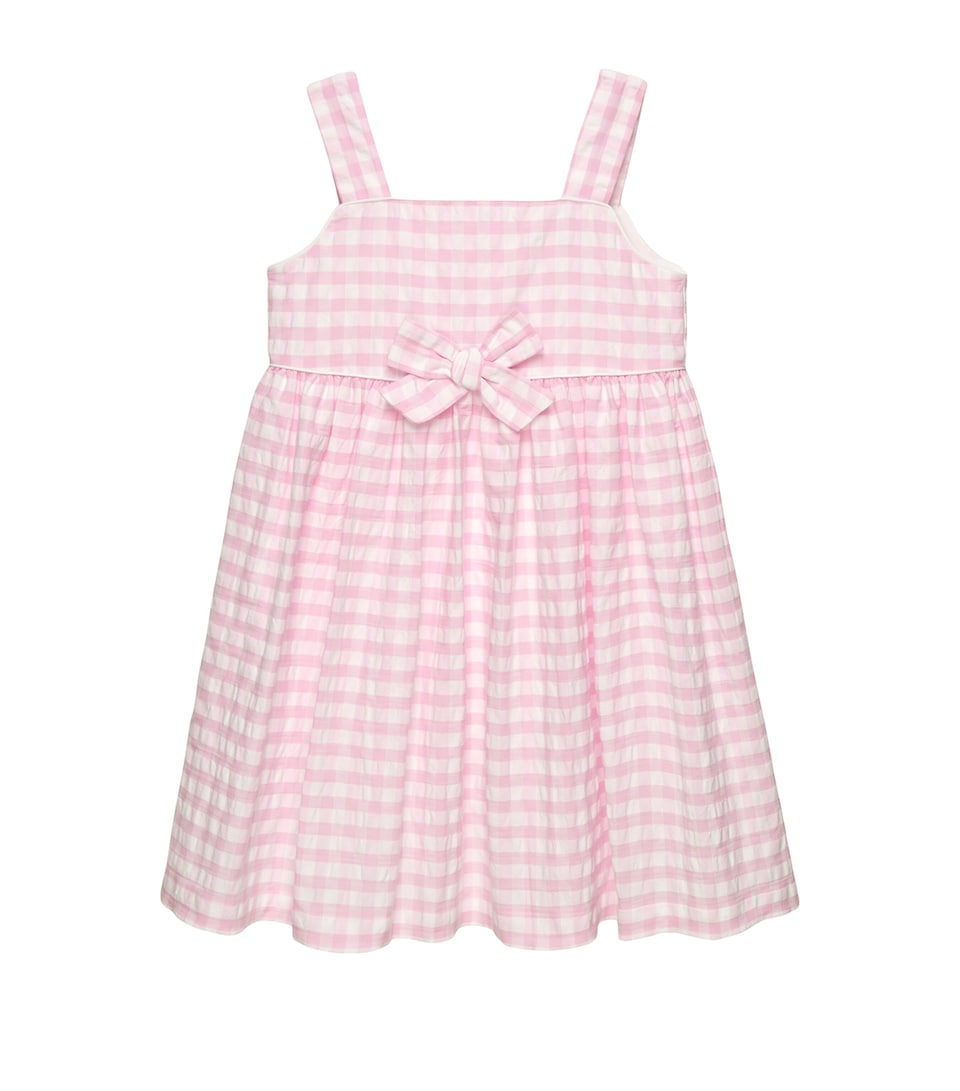 Trotters Cotton Gingham Dress (2-5 Years) Pink Gingham