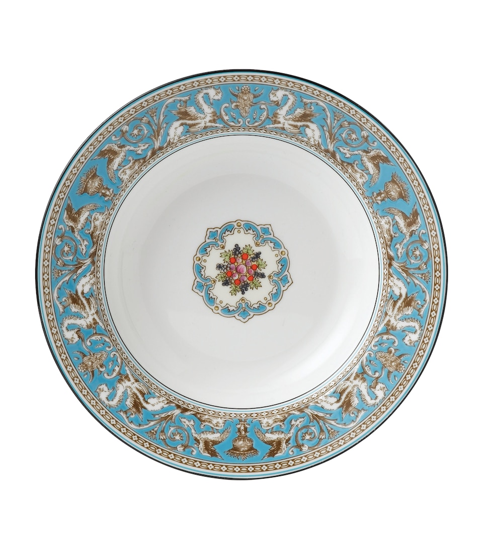 Florentine Turquoise Soup Plate (23cm)