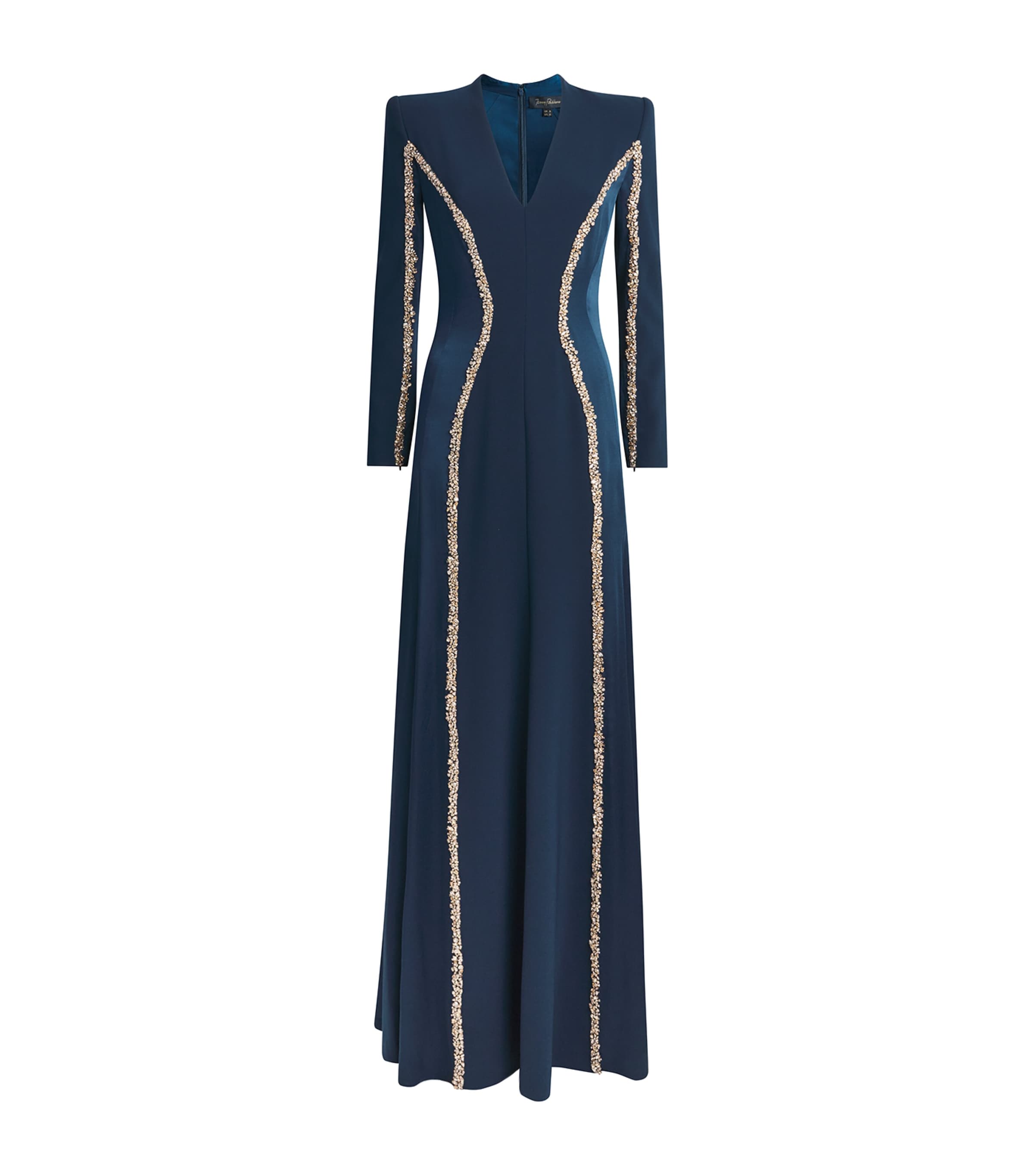 Jenny Packham Womens Ghost Orchid Gown Blackthorn Blue