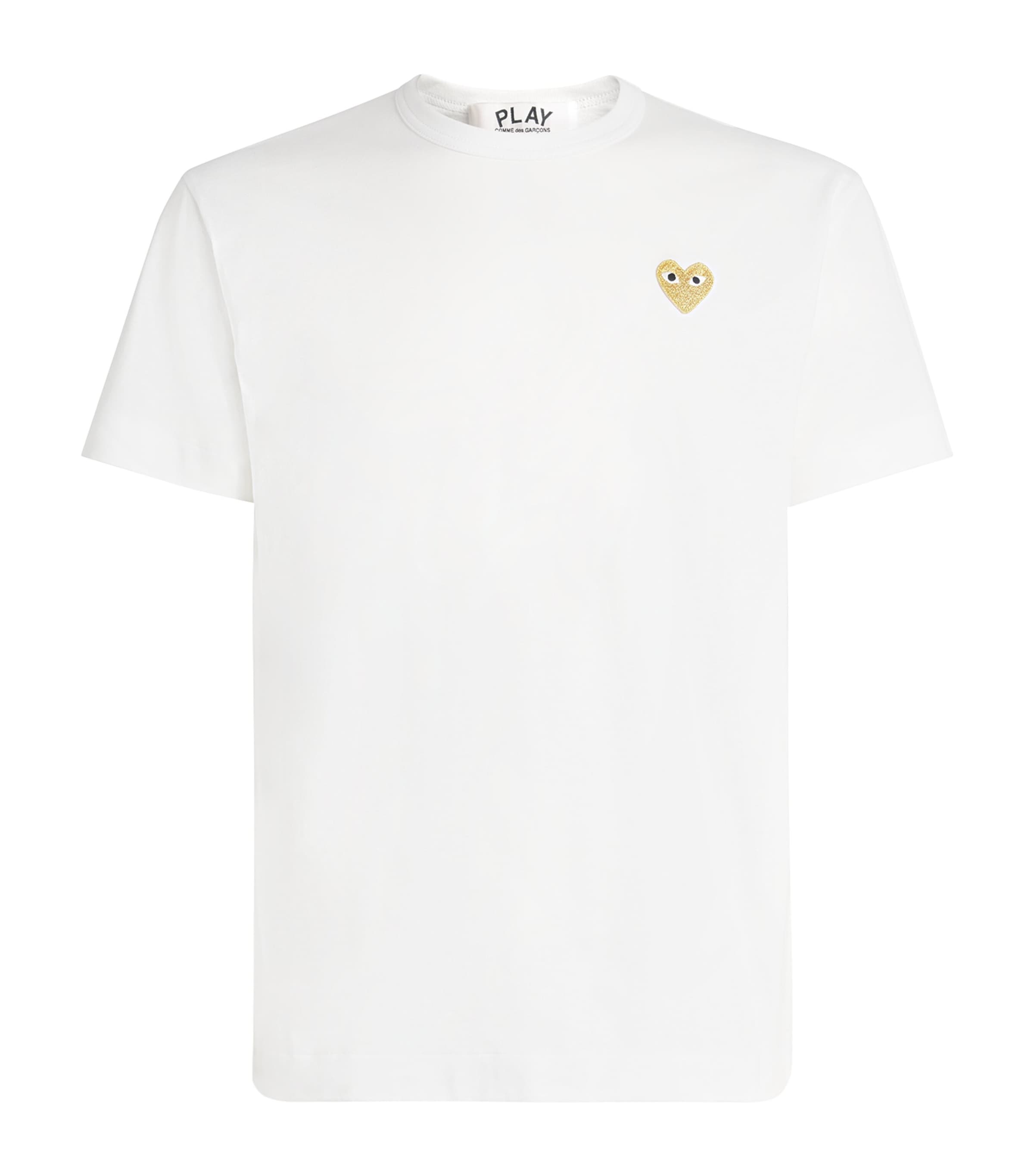 Comme Des Garçons Play Mens Heart Logo T-Shirt White