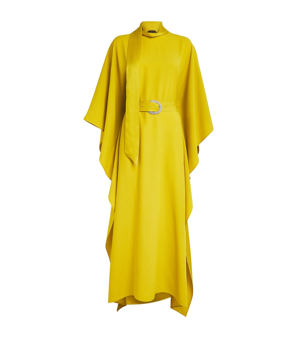 Crepe Belted La Luna Kaftan
