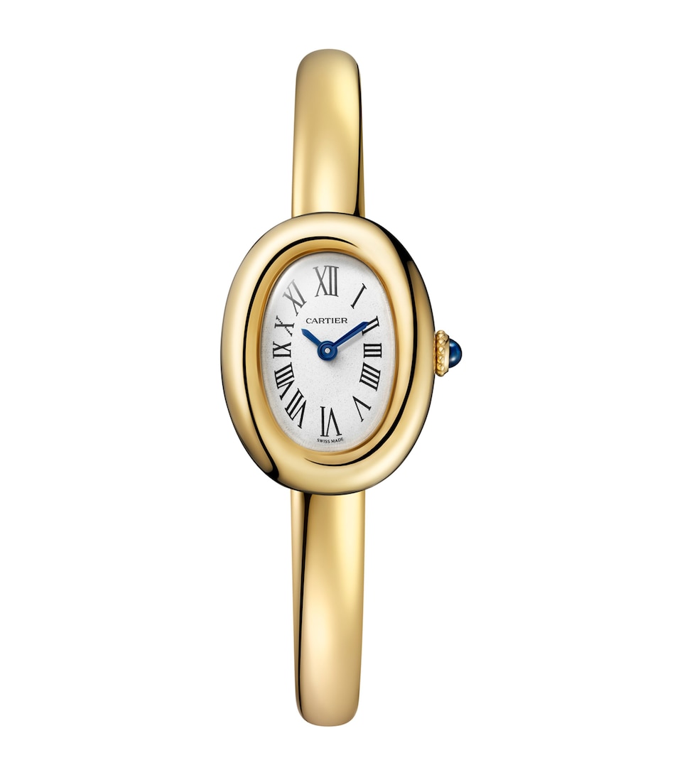 Mini Yellow Gold Baignoire Watch 18.7mm (Size 17)