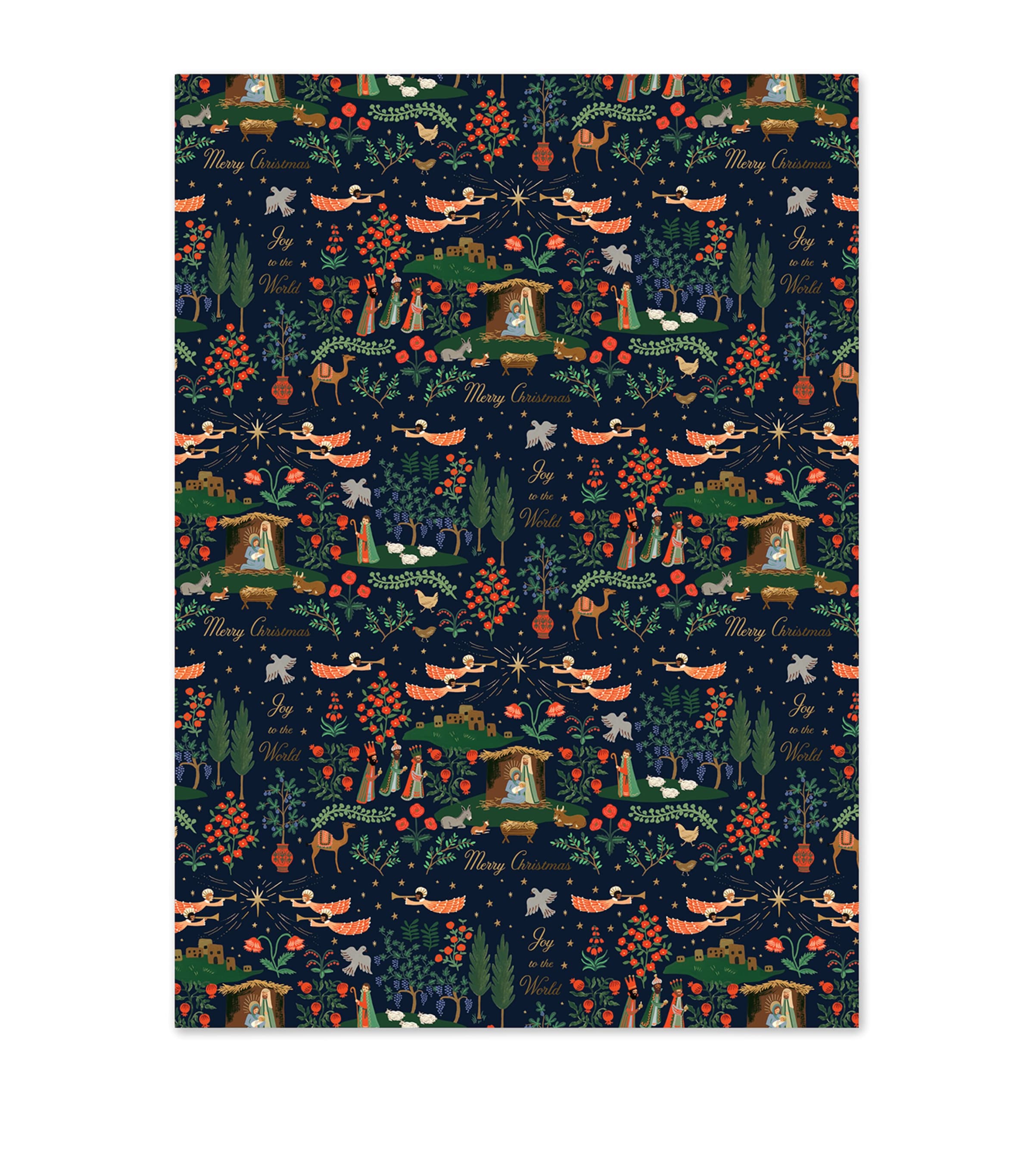 Rifle Paper Co. Nativity Scene Wrapping Paper Mixed