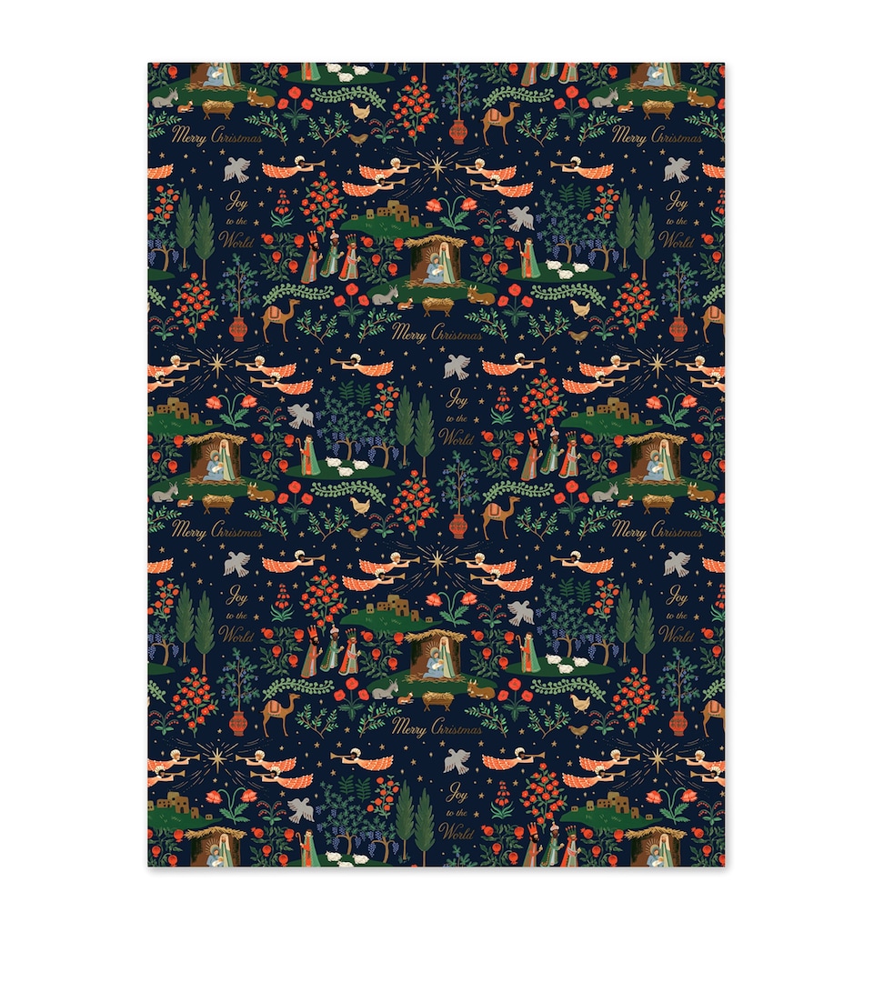 Rifle Paper Co. Nativity Scene Wrapping Paper Mixed