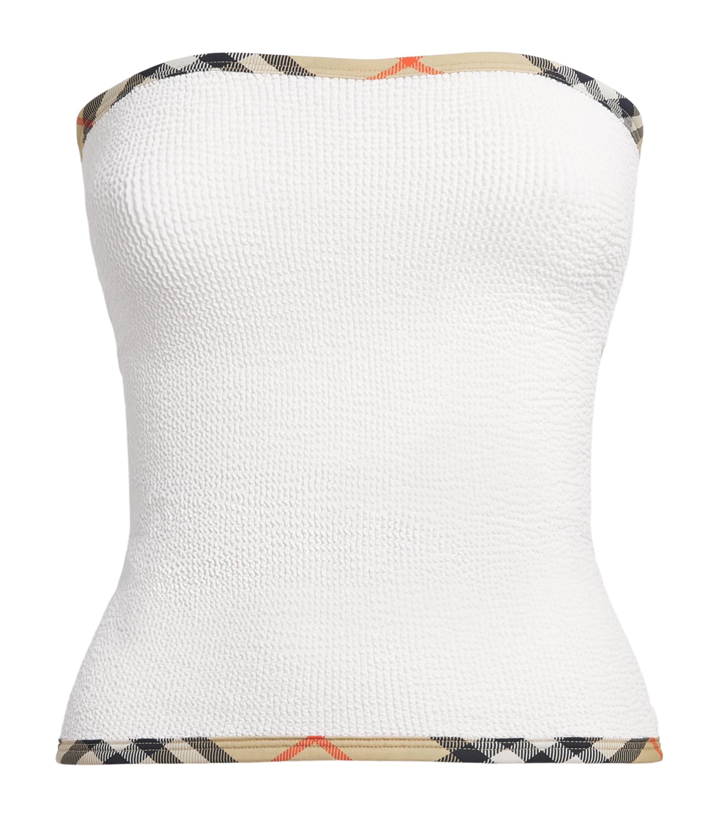 Hunza G Womens x Burberry Devyn Bandeau Top White