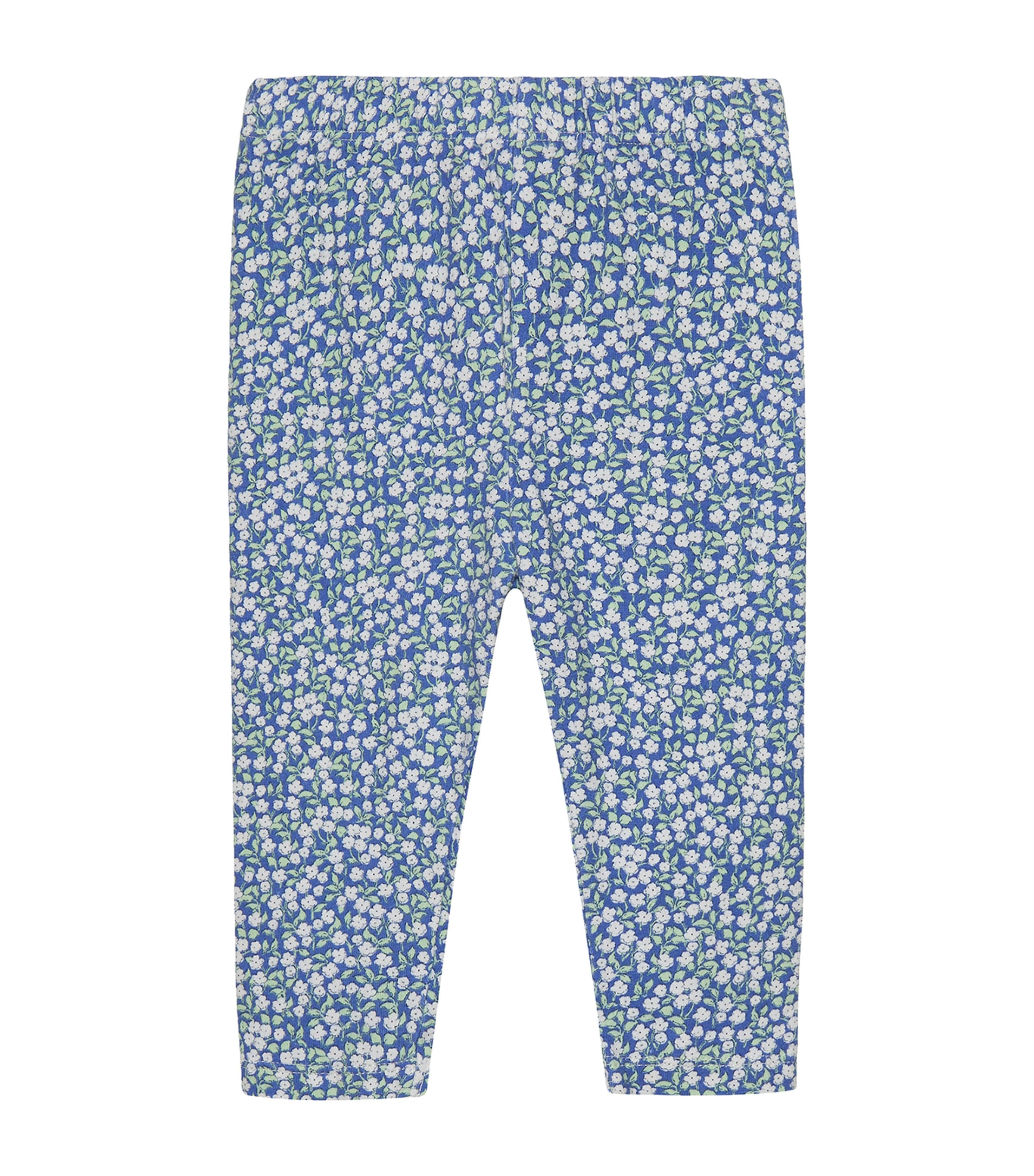 Trotters Stretch-Cotton Liberty Print Leggings (3-24 Months) Blue Floral Ditsy