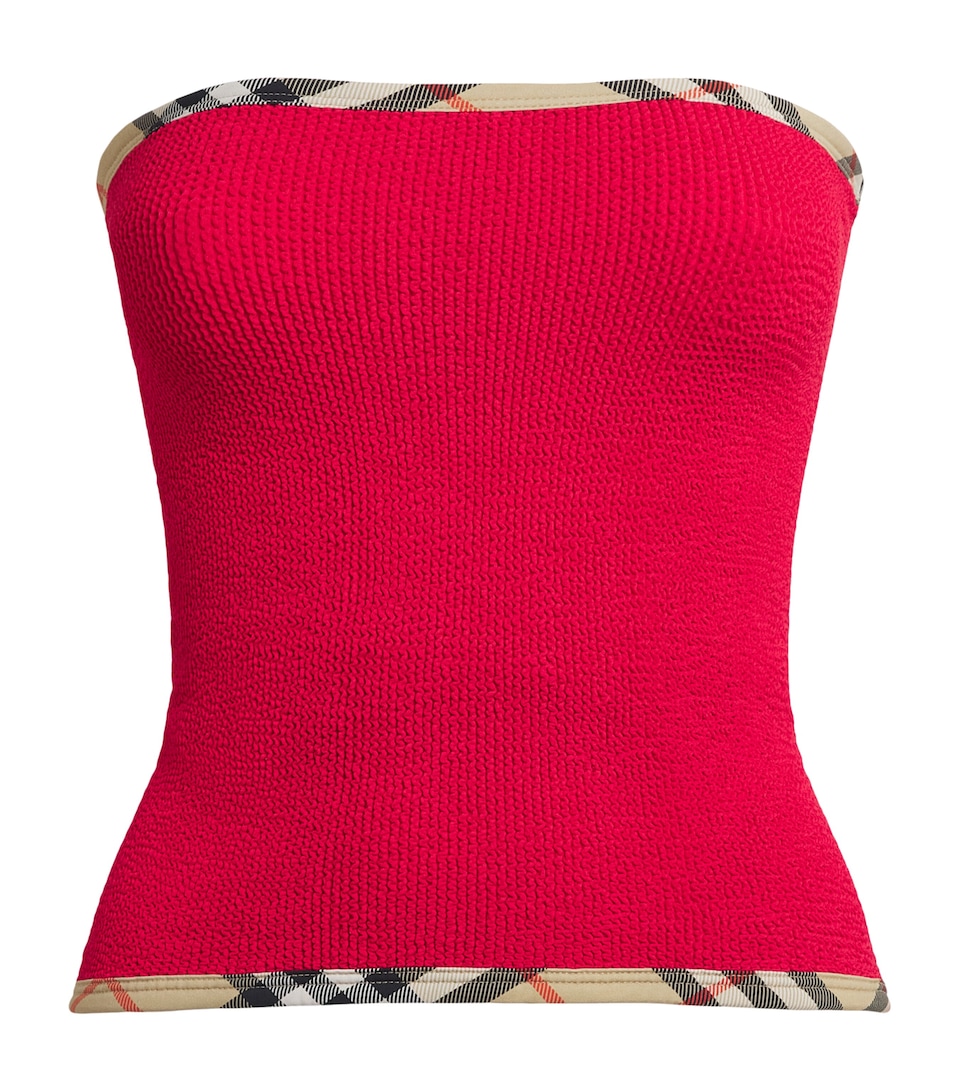 Hunza G Womens x Burberry Devyn Skirt/Bandeau Top Red