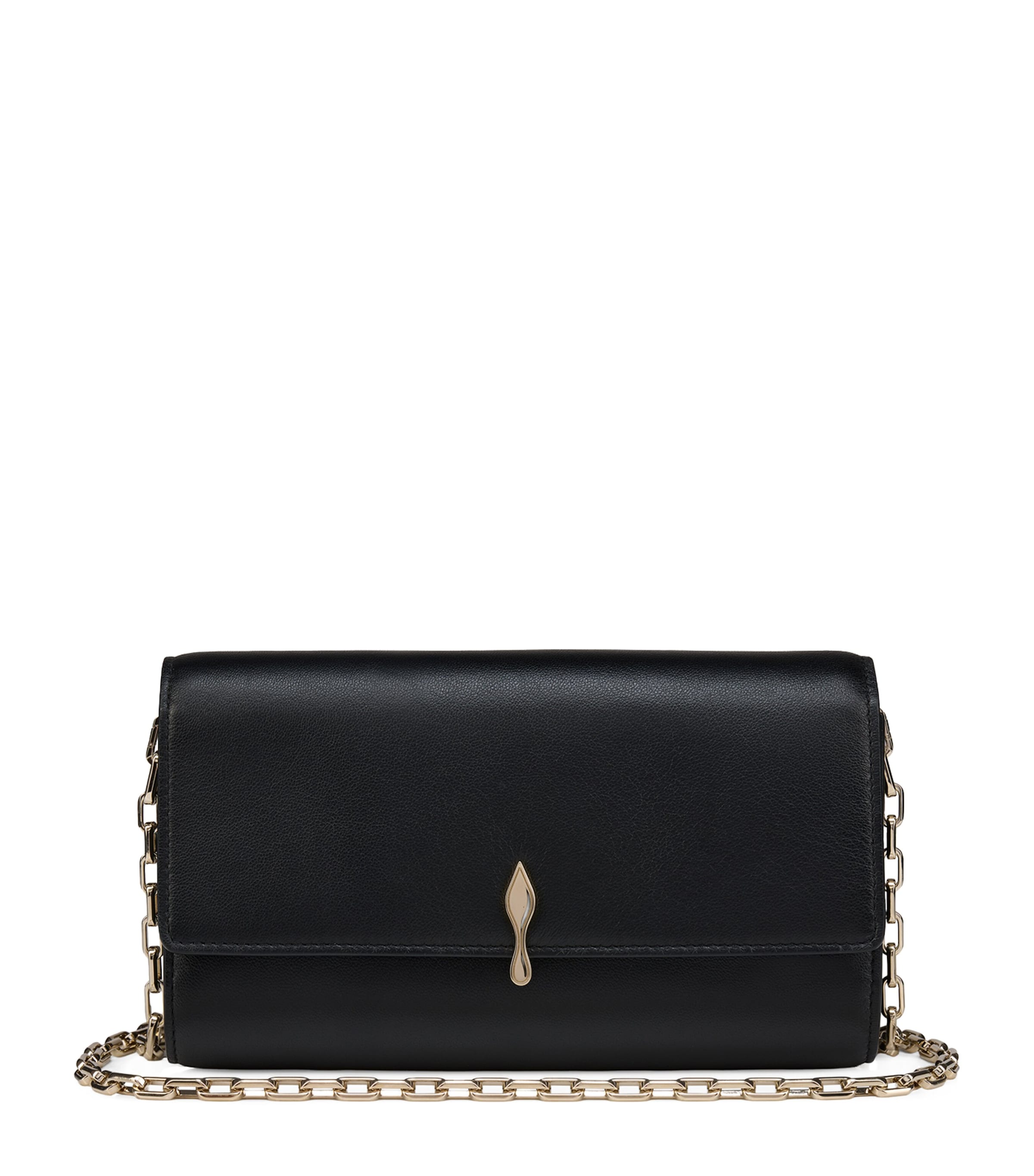 Bettina Nappa Leather Chain Wallet