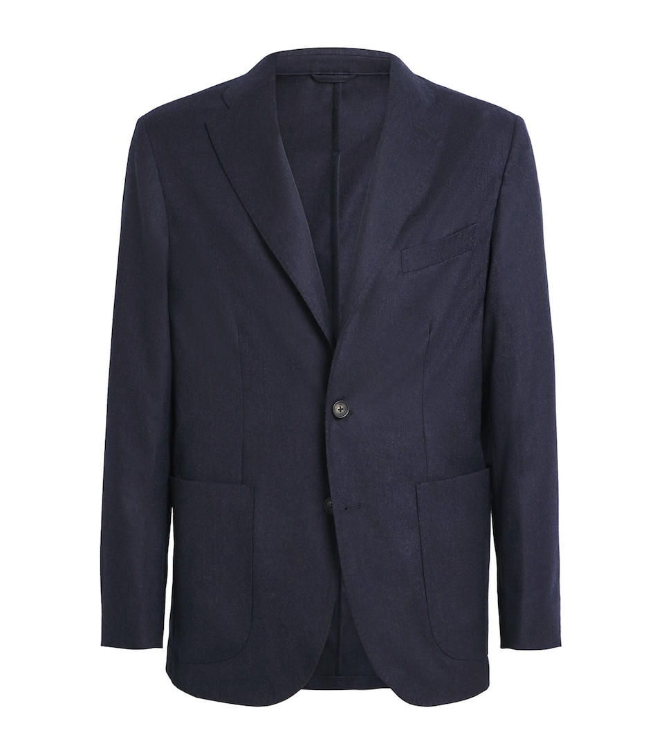 Wool Flannel Soft Blazer