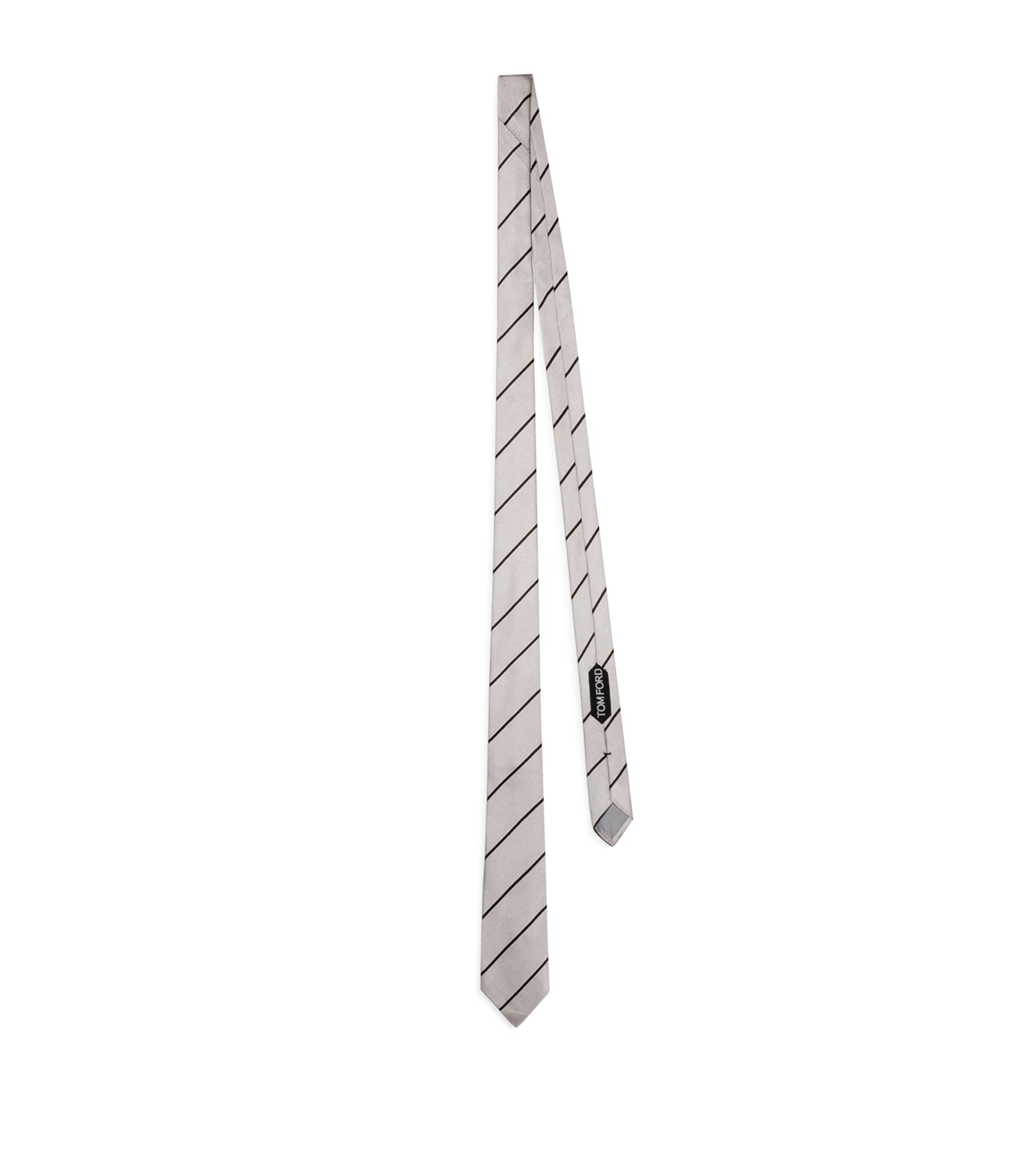 TOM FORD Mulberry Silk Stripe Tie Tbh