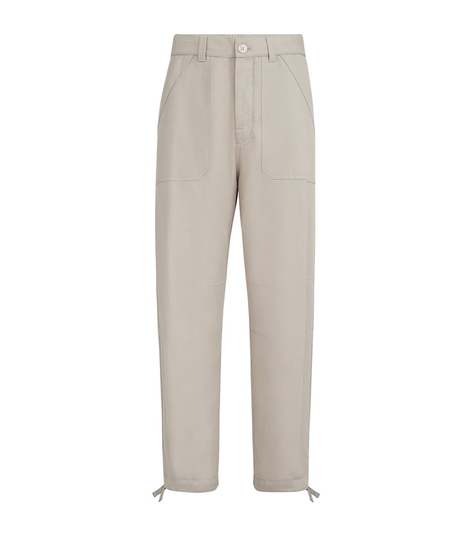 Linen-Cotton Drill Trousers