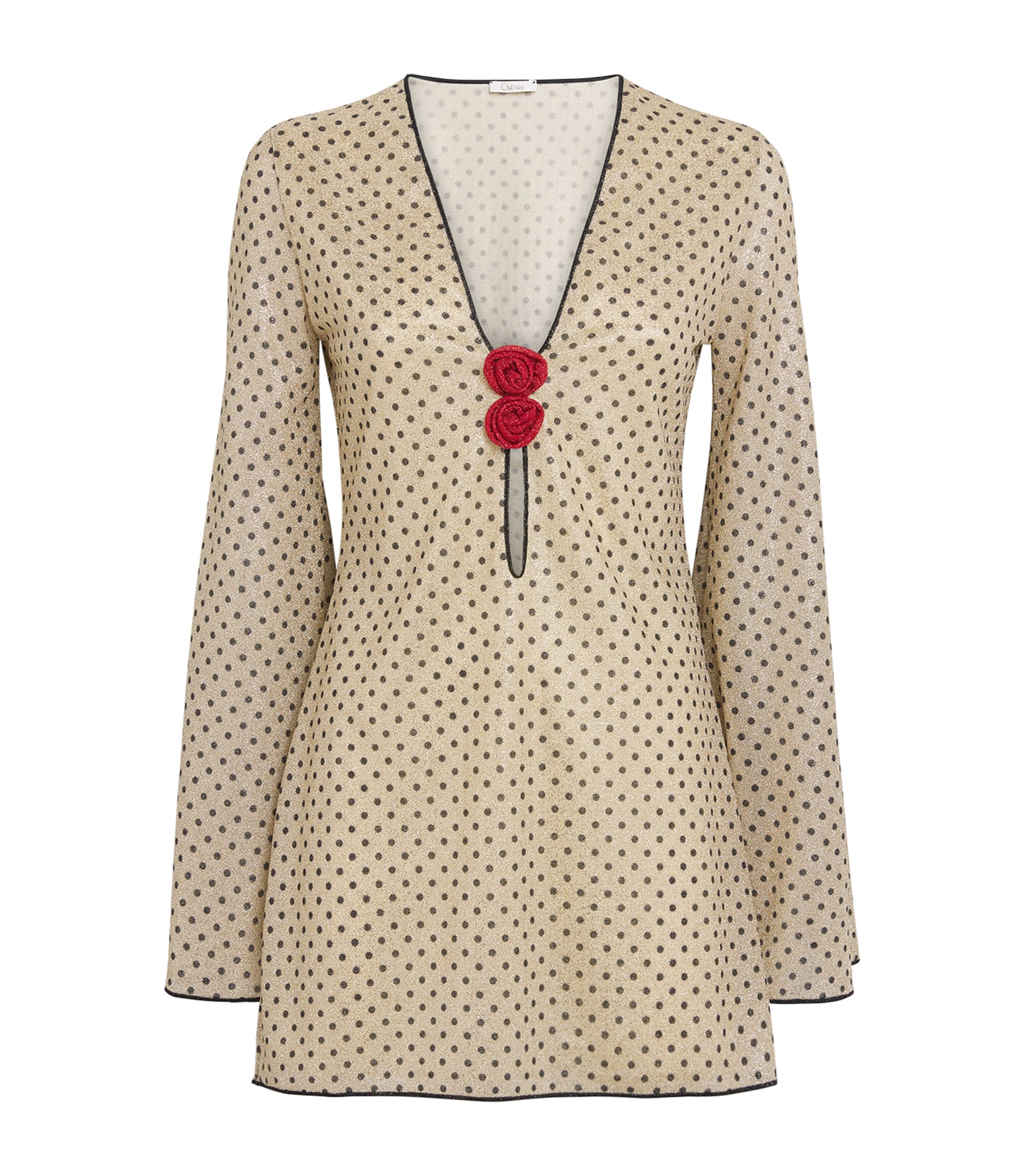 Rose Lumière Kaftan Mini Dress