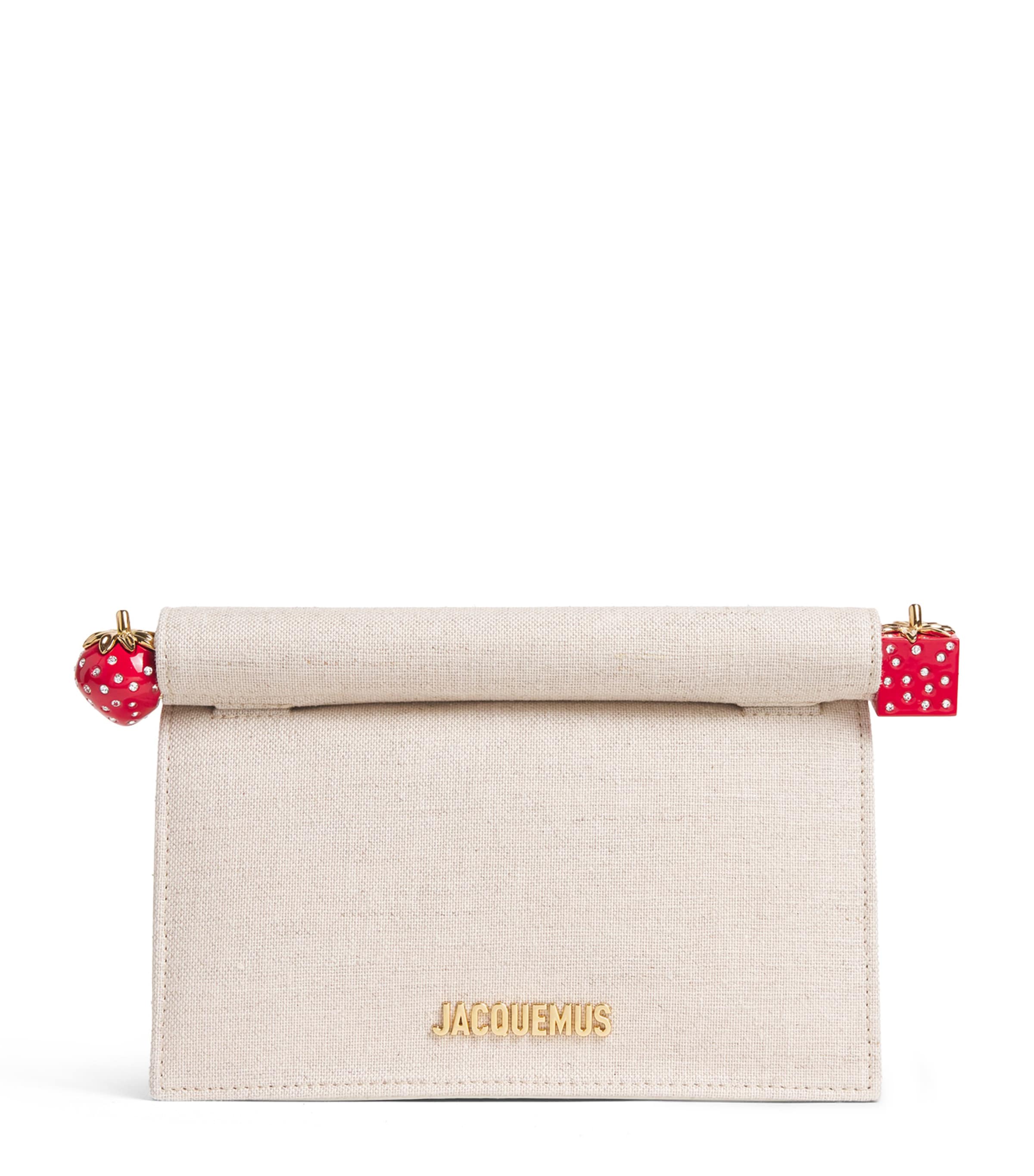 Small Canvas Rond Carré Clutch Bag