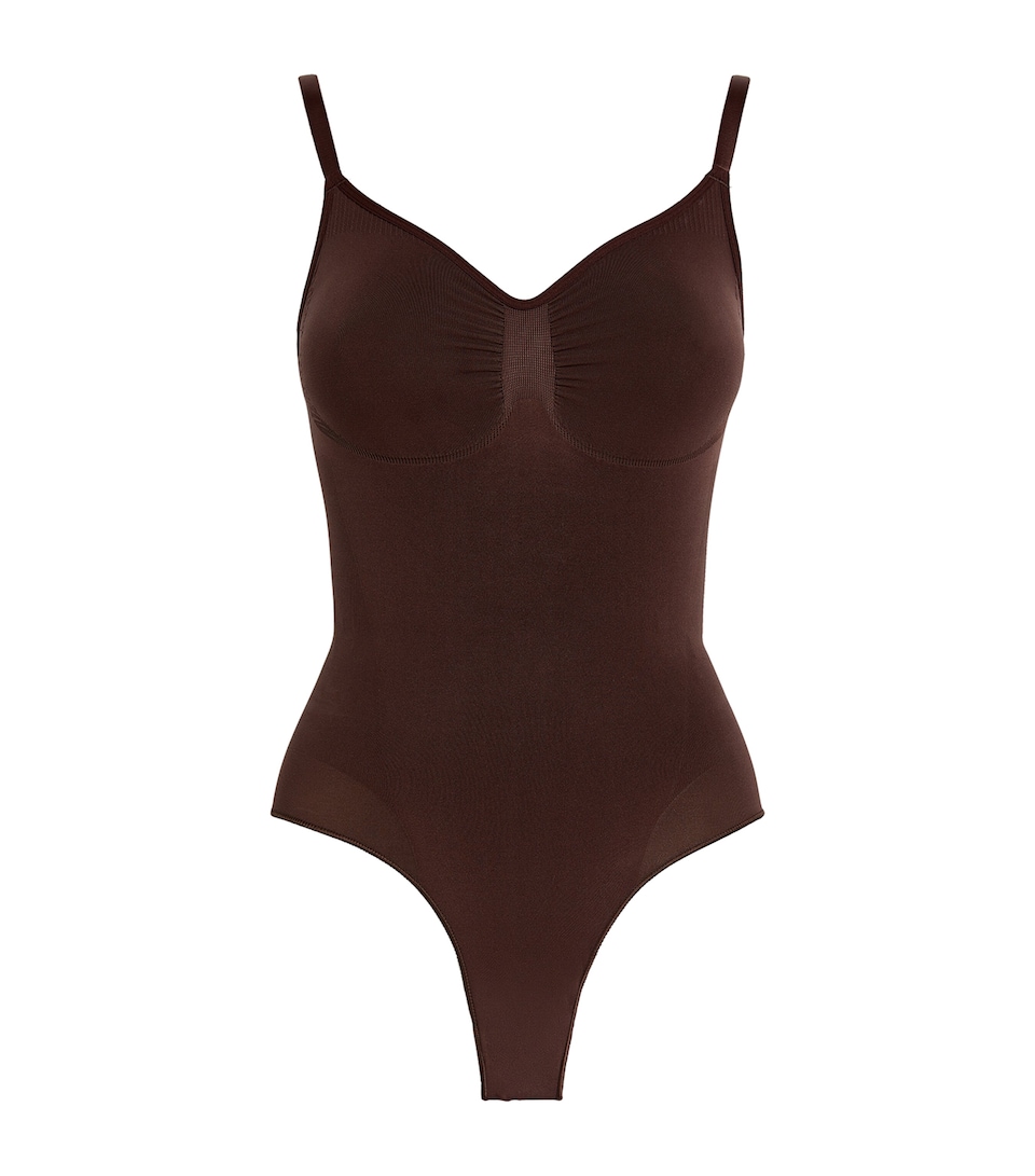 Skims Womens Seamless Sculpt Brief Bodysuit Cocoa