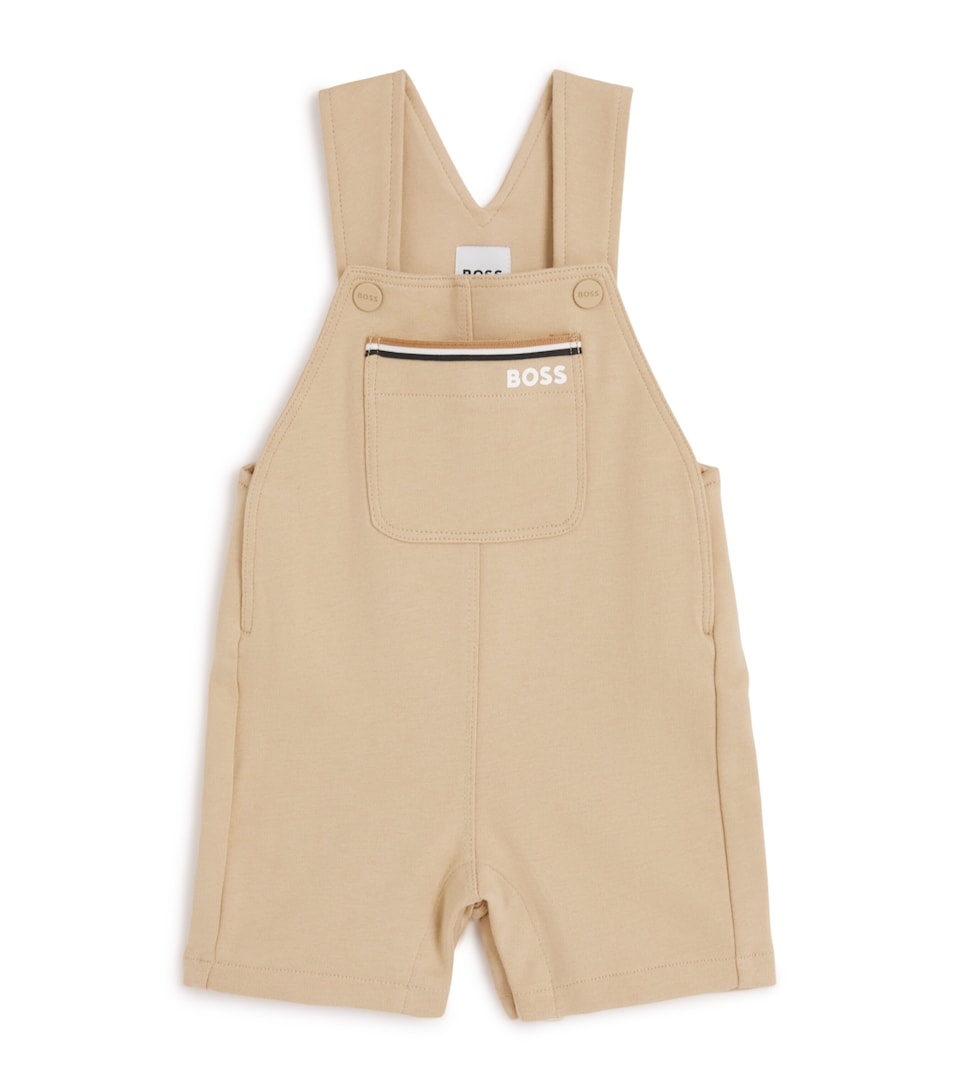 Cotton Logo Dungarees (1-18 Months)