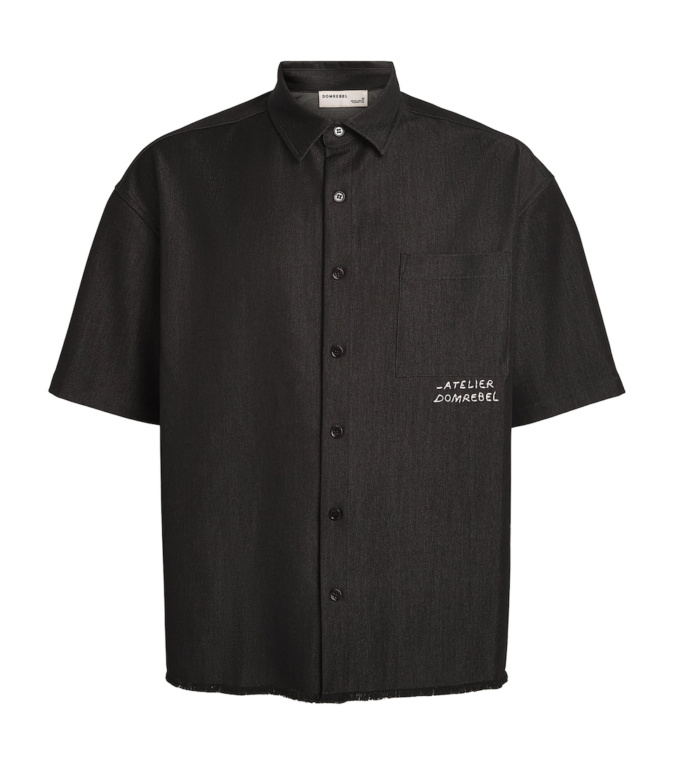 DOMREBEL Mens Denim Goombah Shirt Black