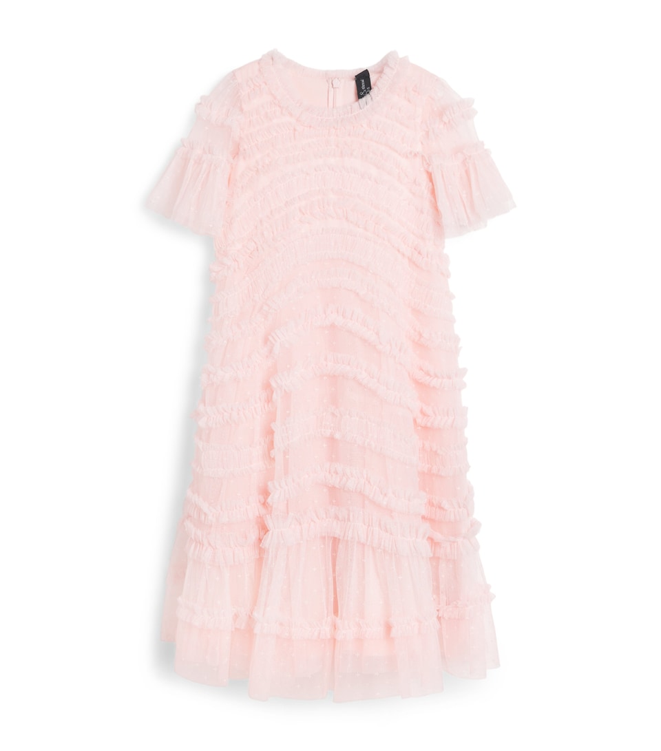Needle & Thread Tulle Amara Ruffle Dress (8-12 Years) Sesseashell