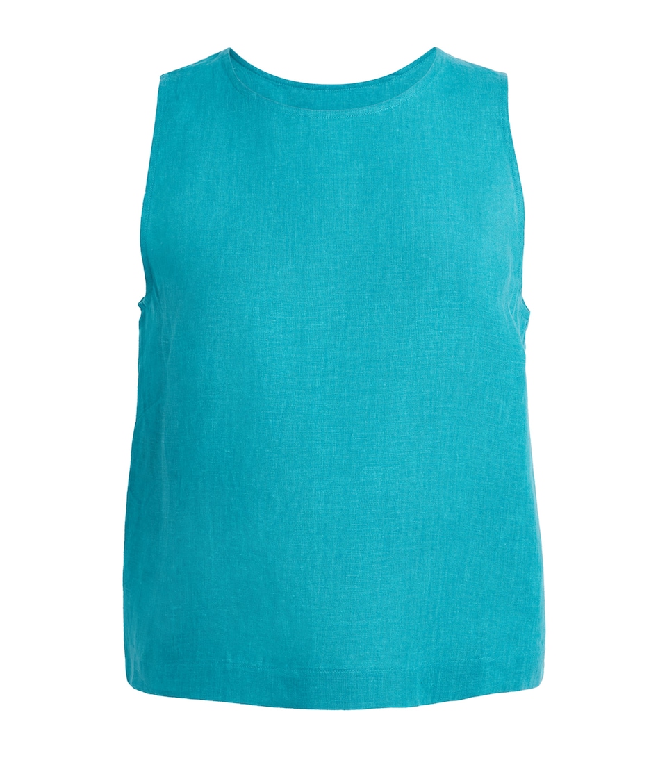 Eres Womens Linen Sleeveless Ravie Blouse Persane
