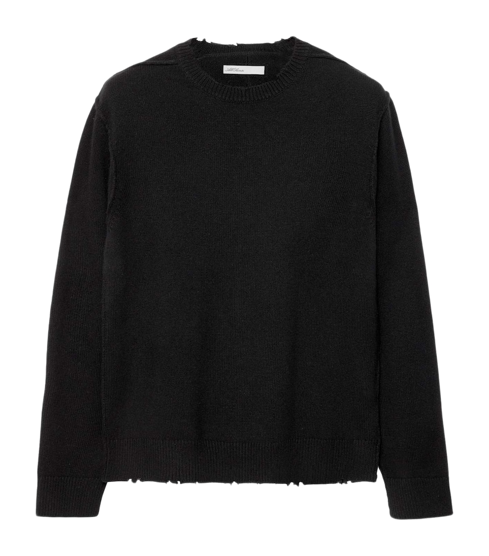 AllSaints Mens Wool-Blend Remus Crew-Neck Sweater Black